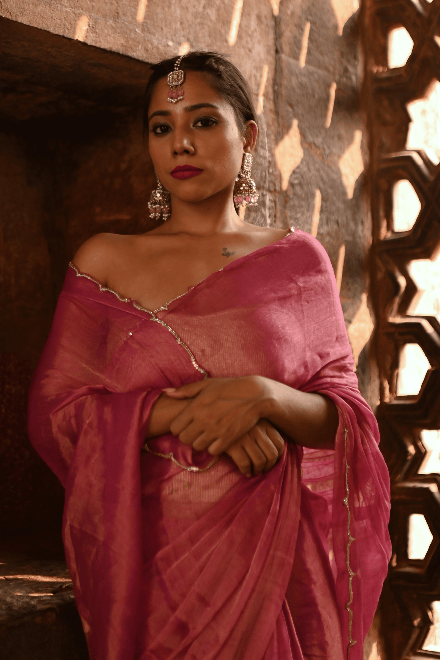 Raani Handwoven Tissue Saree