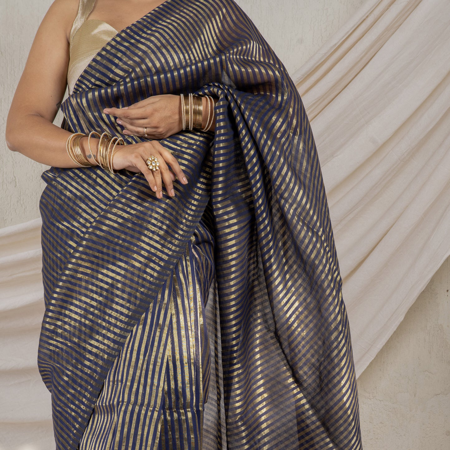 Raag Cotton Zari Saree