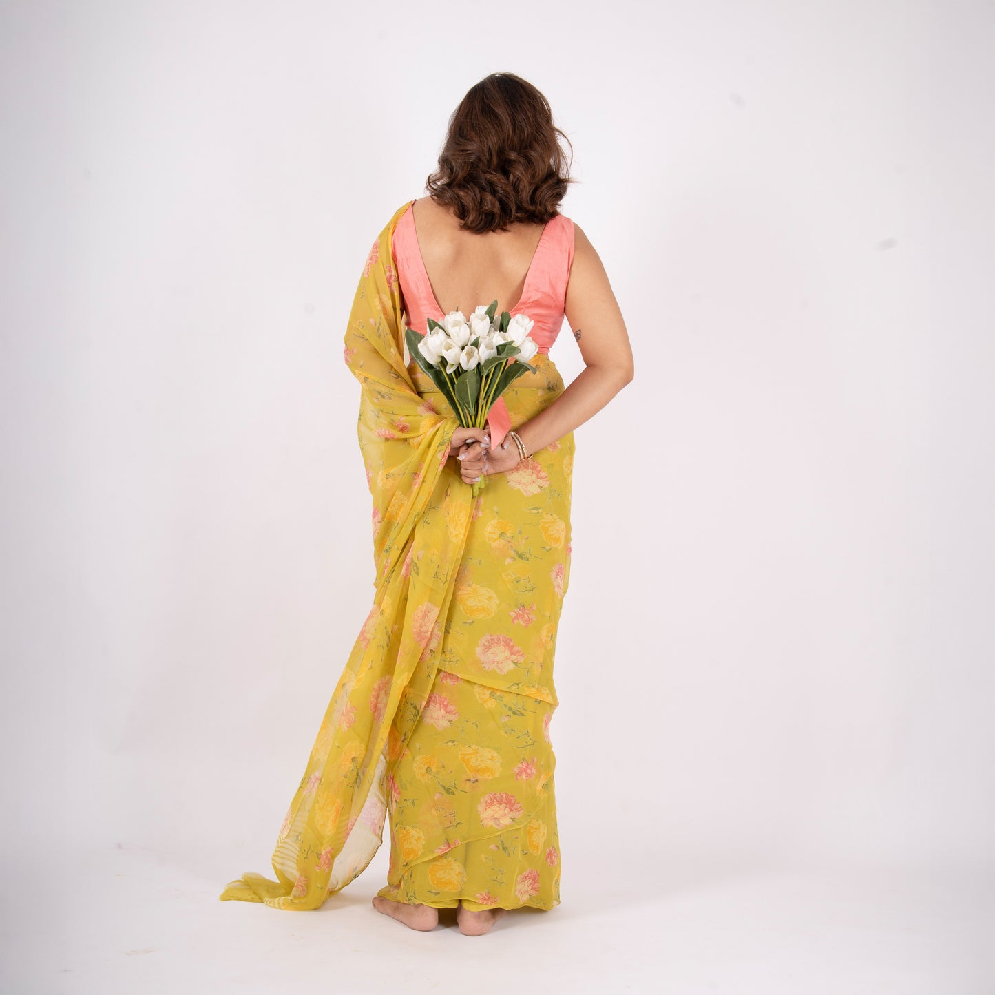 Zyra Pure Chiffon Saree