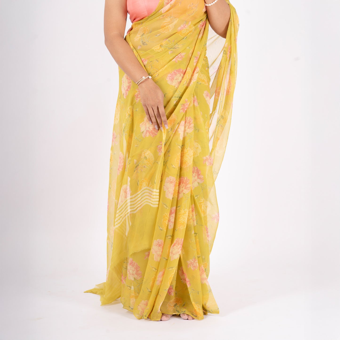 Zyra Pure Chiffon Saree