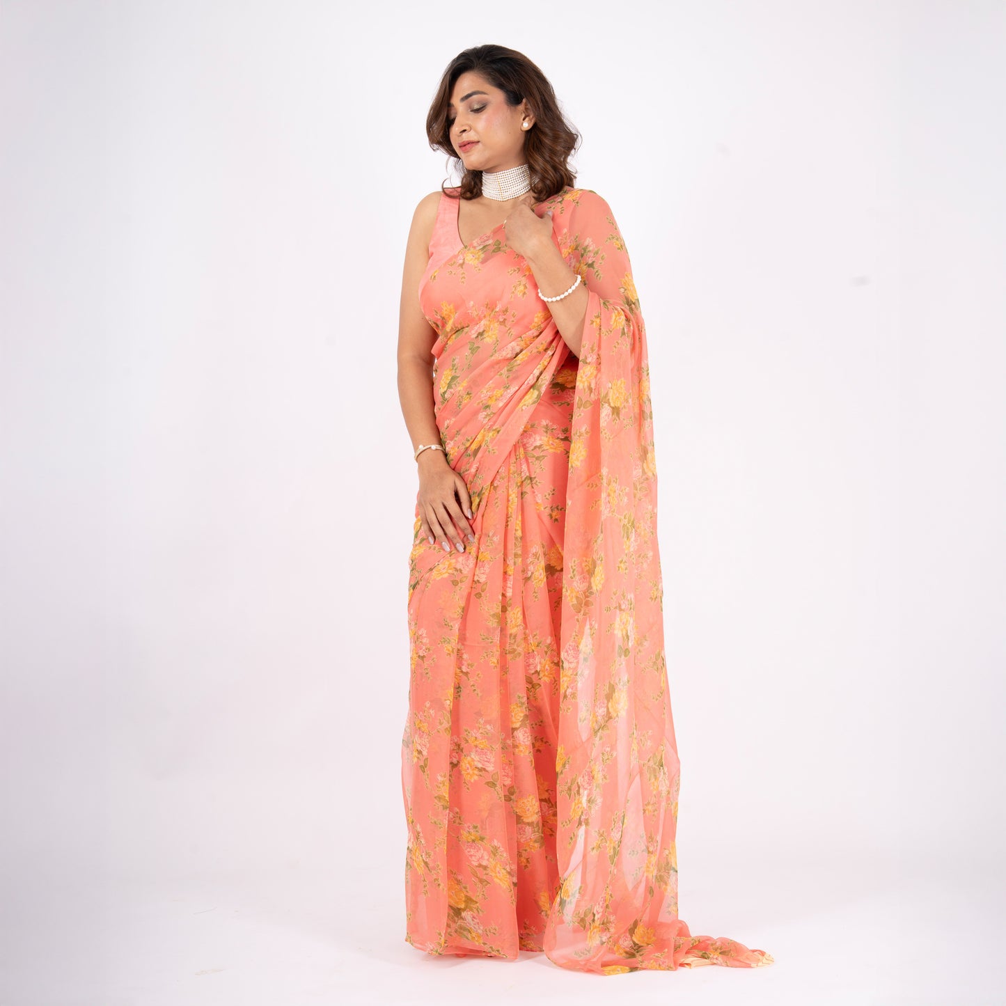 Elara Pure Chiffon Saree