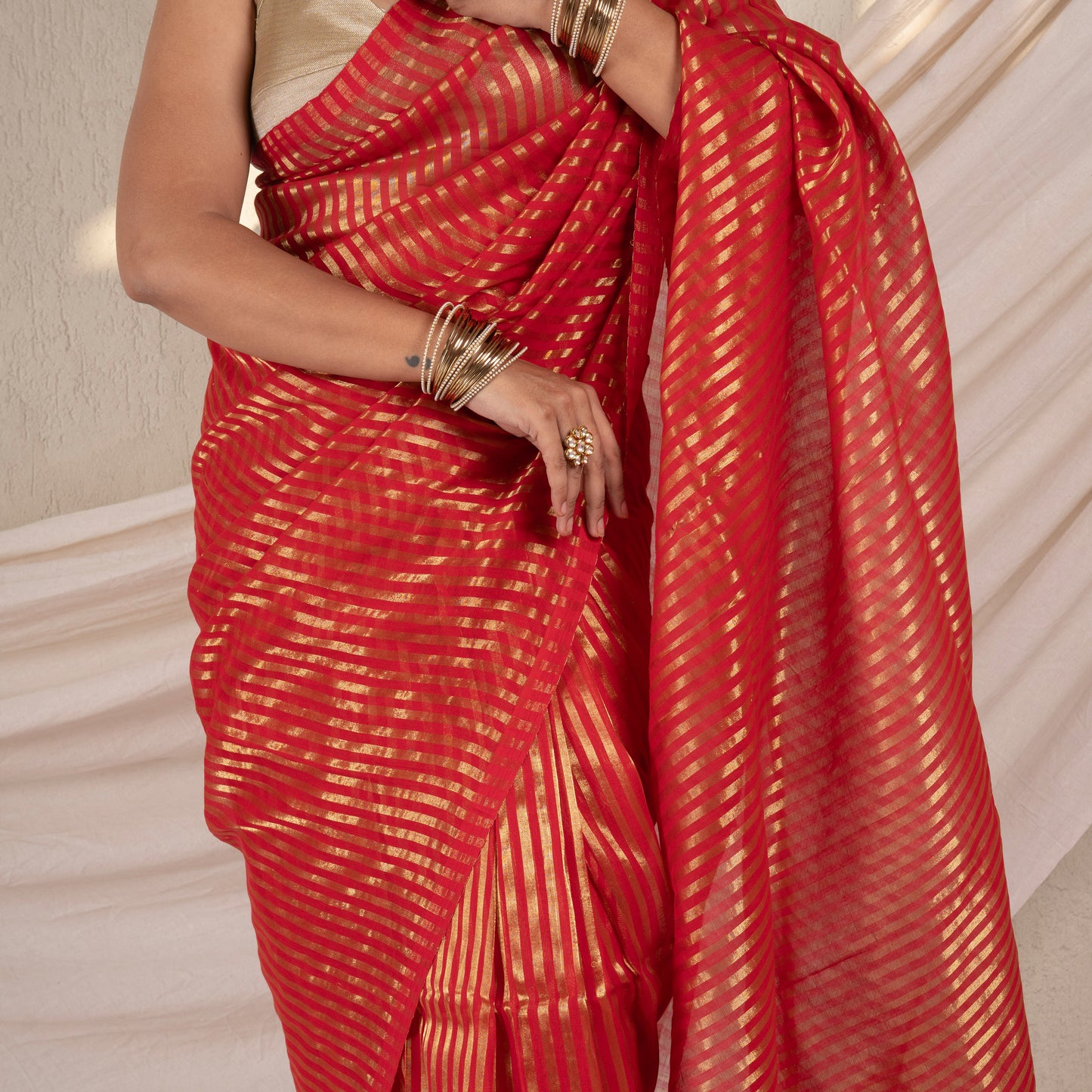 Manjari Cotton Zari Saree
