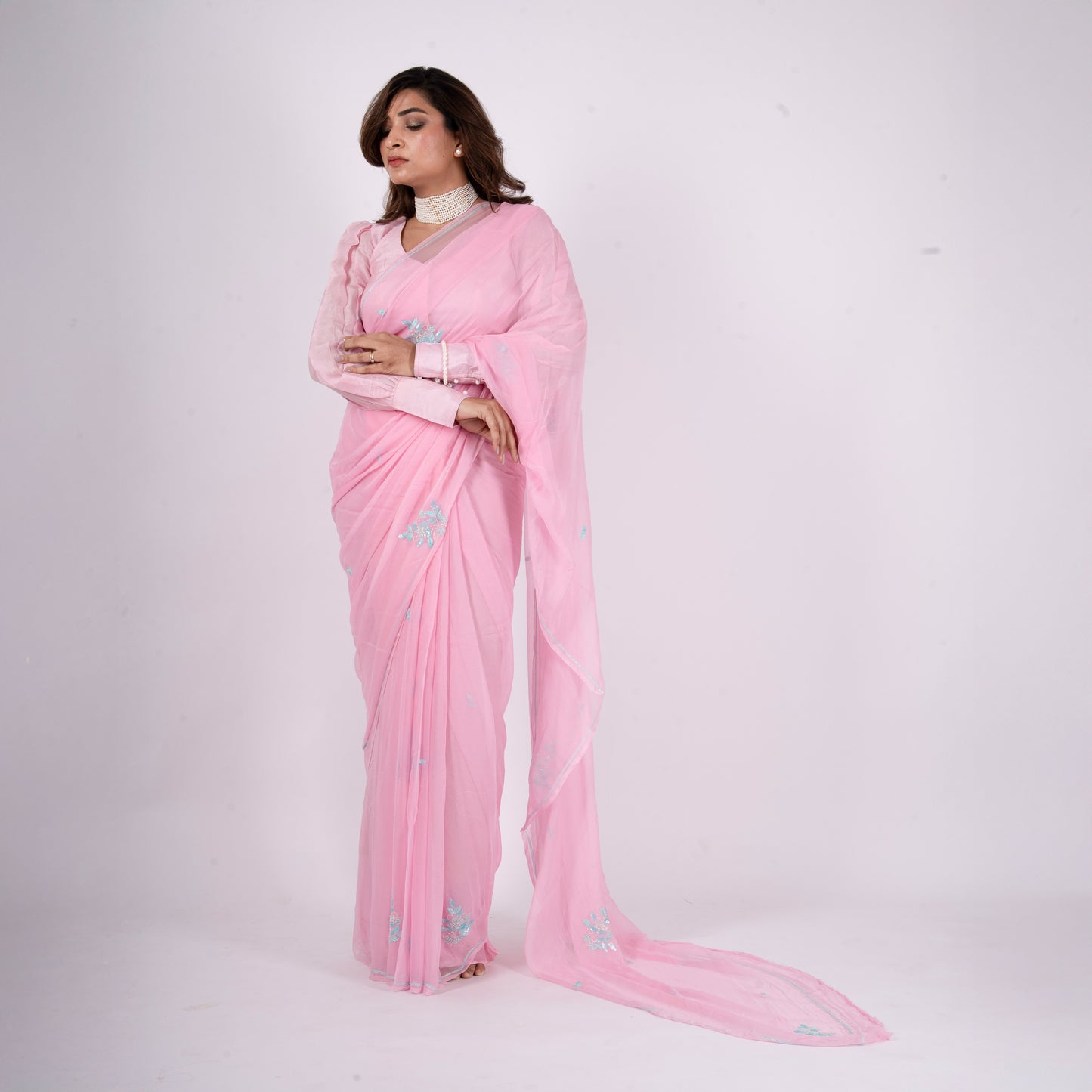 Florise Pure Chiffon Saree