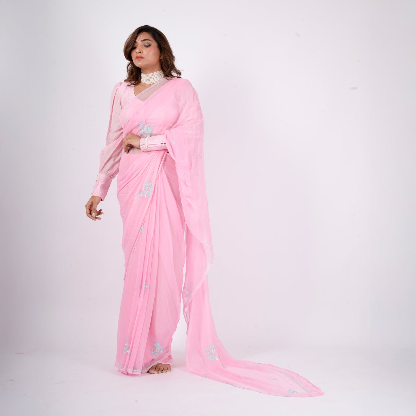 Florise Pure Chiffon Saree