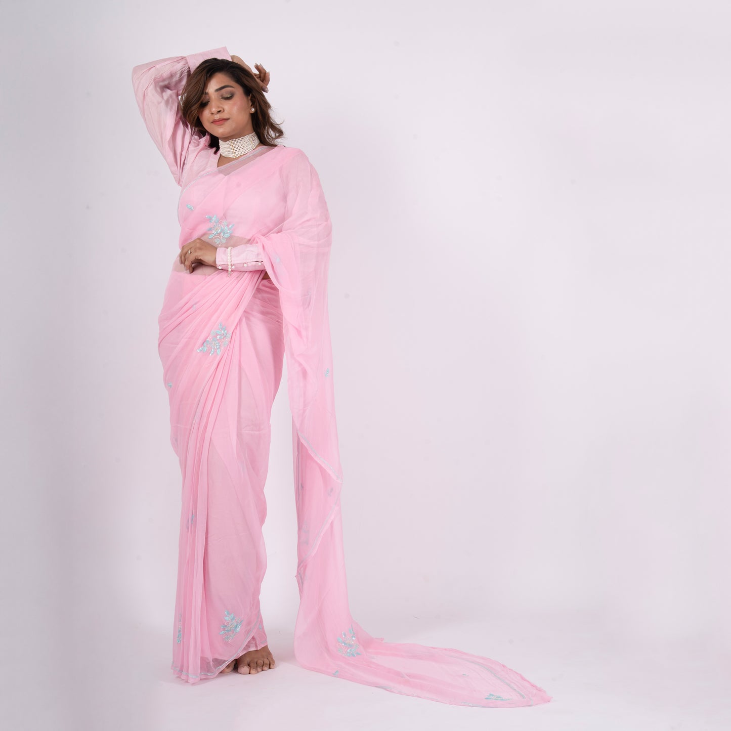 Florise Pure Chiffon Saree