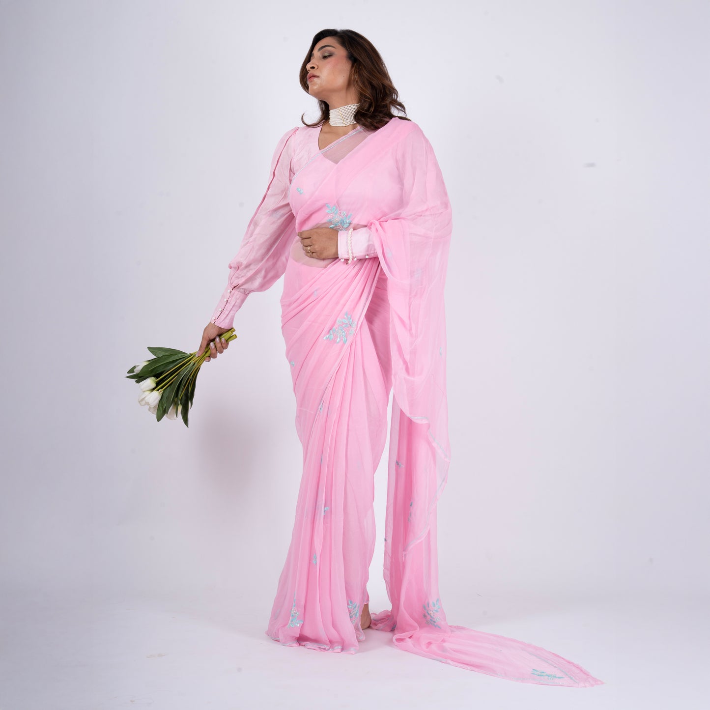 Florise Pure Chiffon Saree