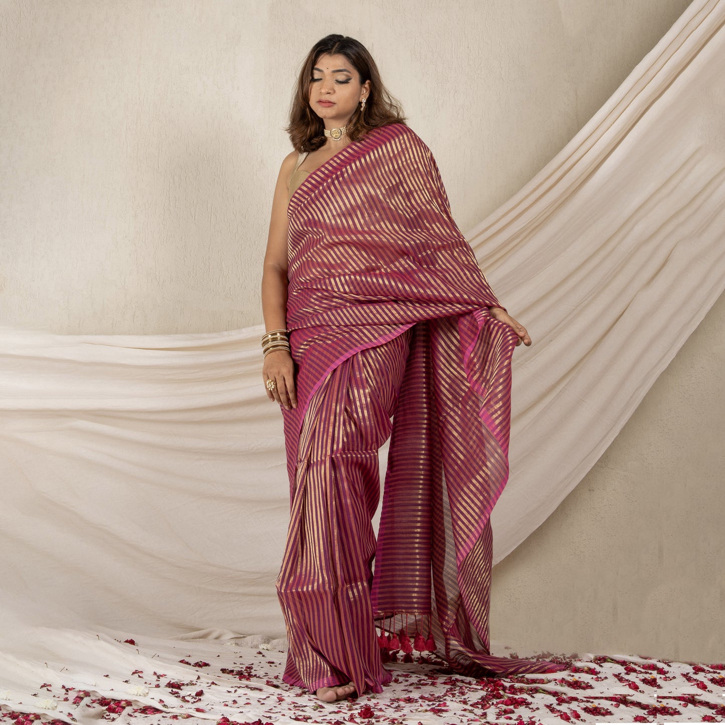 Meera Cotton Zari Saree