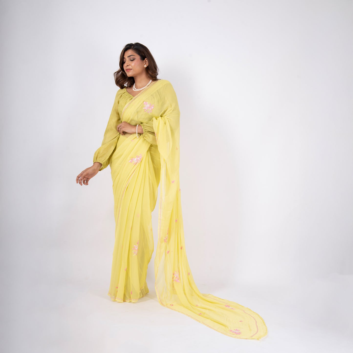 Celina Pure Chiffon Saree
