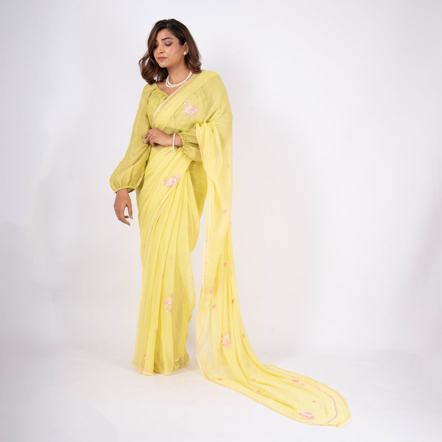Celina Pure Chiffon Saree
