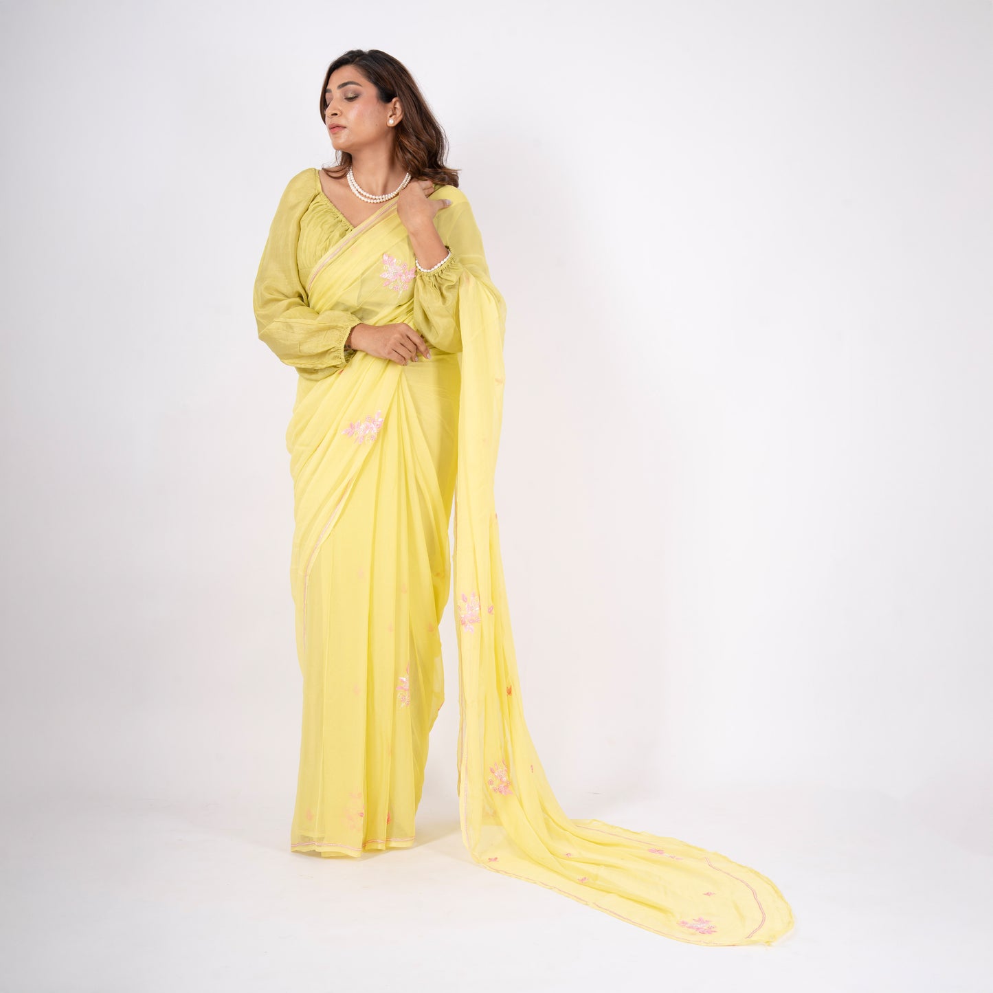 Celina Pure Chiffon Saree
