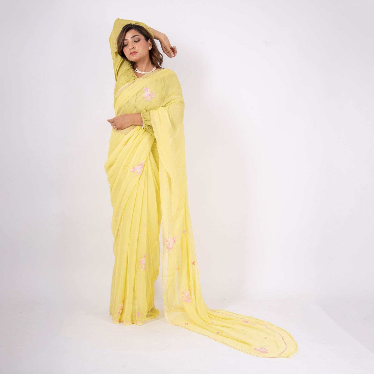 Celina Pure Chiffon Saree