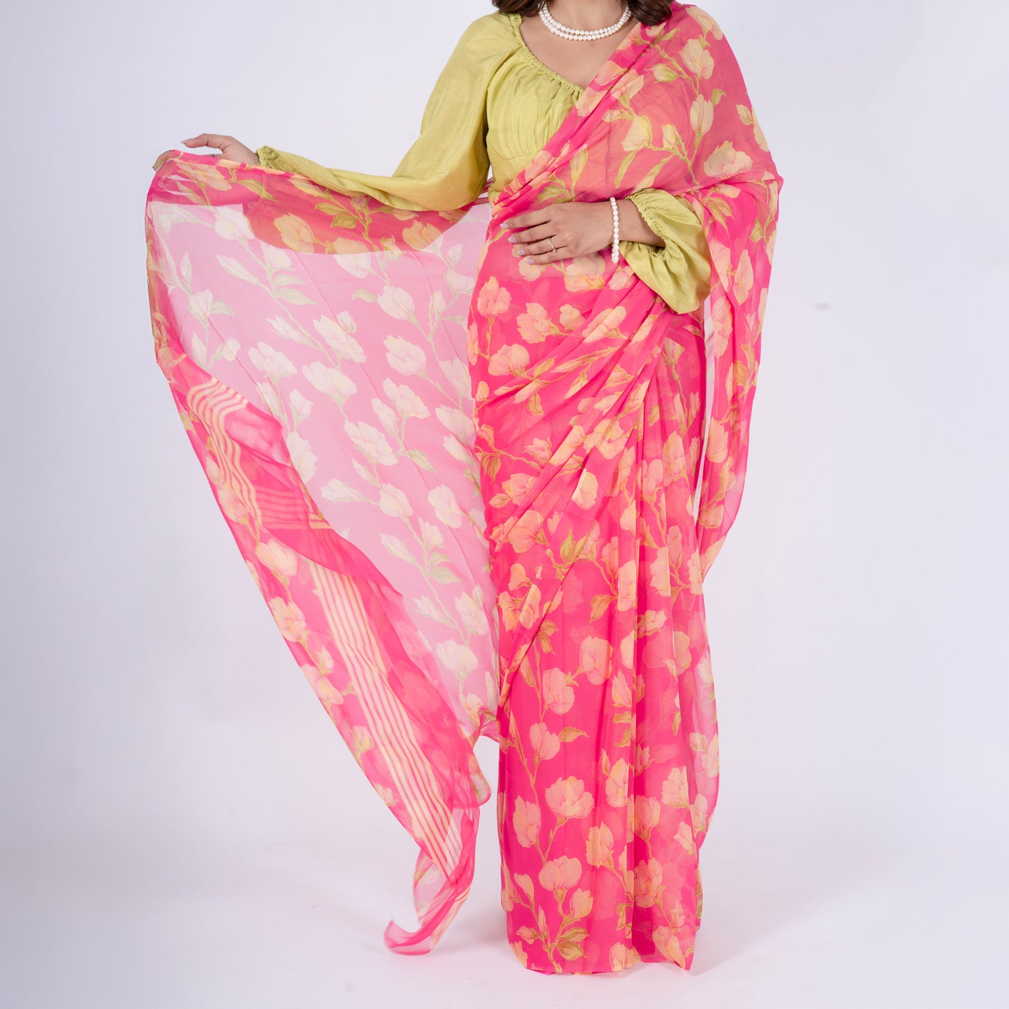 Elysia Pure Chiffon Saree