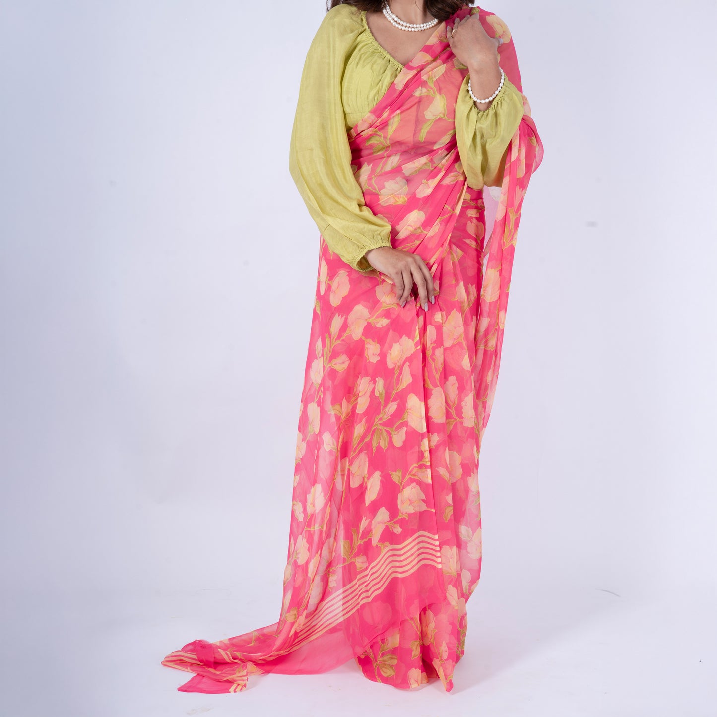 Elysia Pure Chiffon Saree