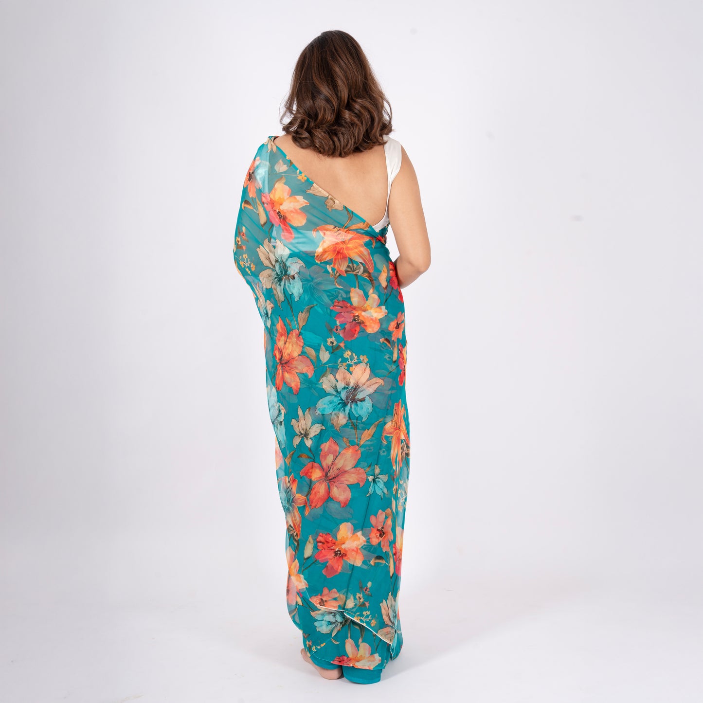 Veyona Pure Chiffon Saree