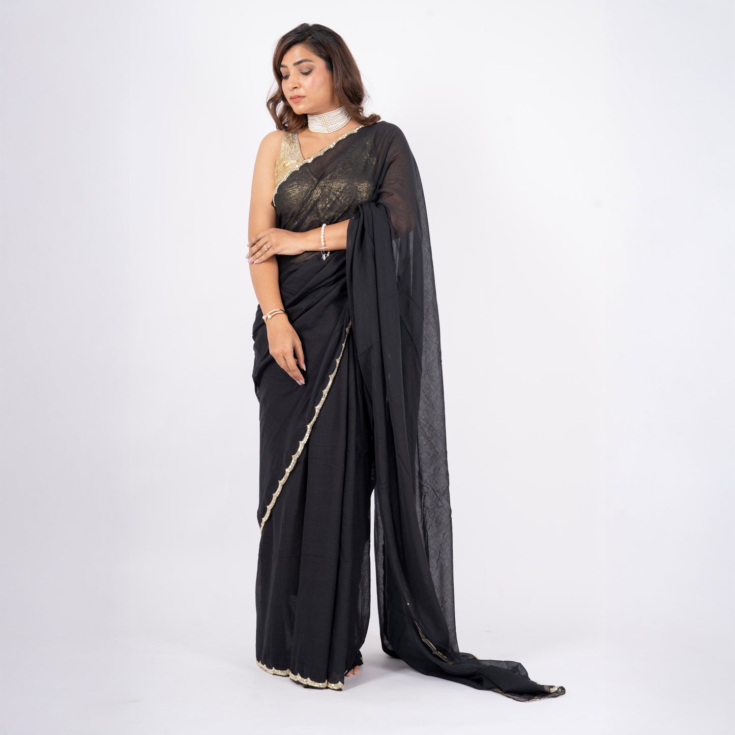 Art Deco Mul Saree