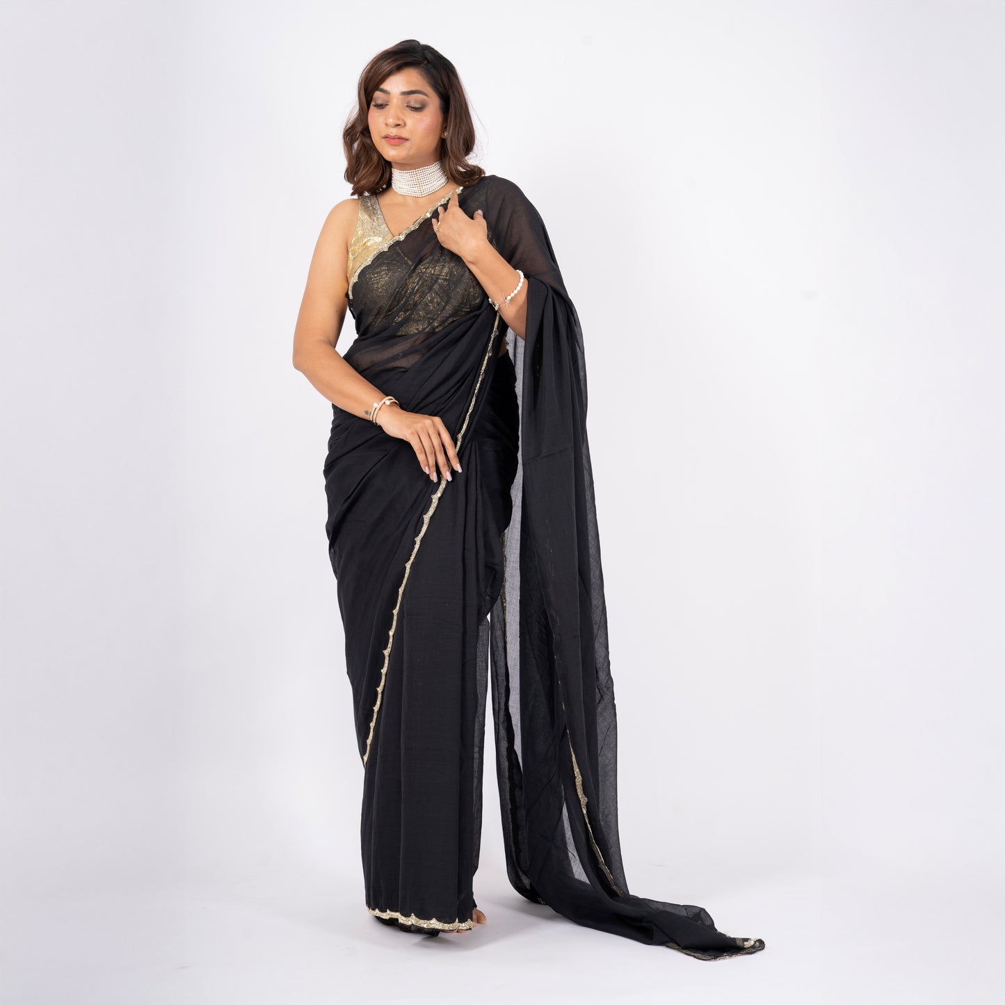 Art Deco Mul Saree