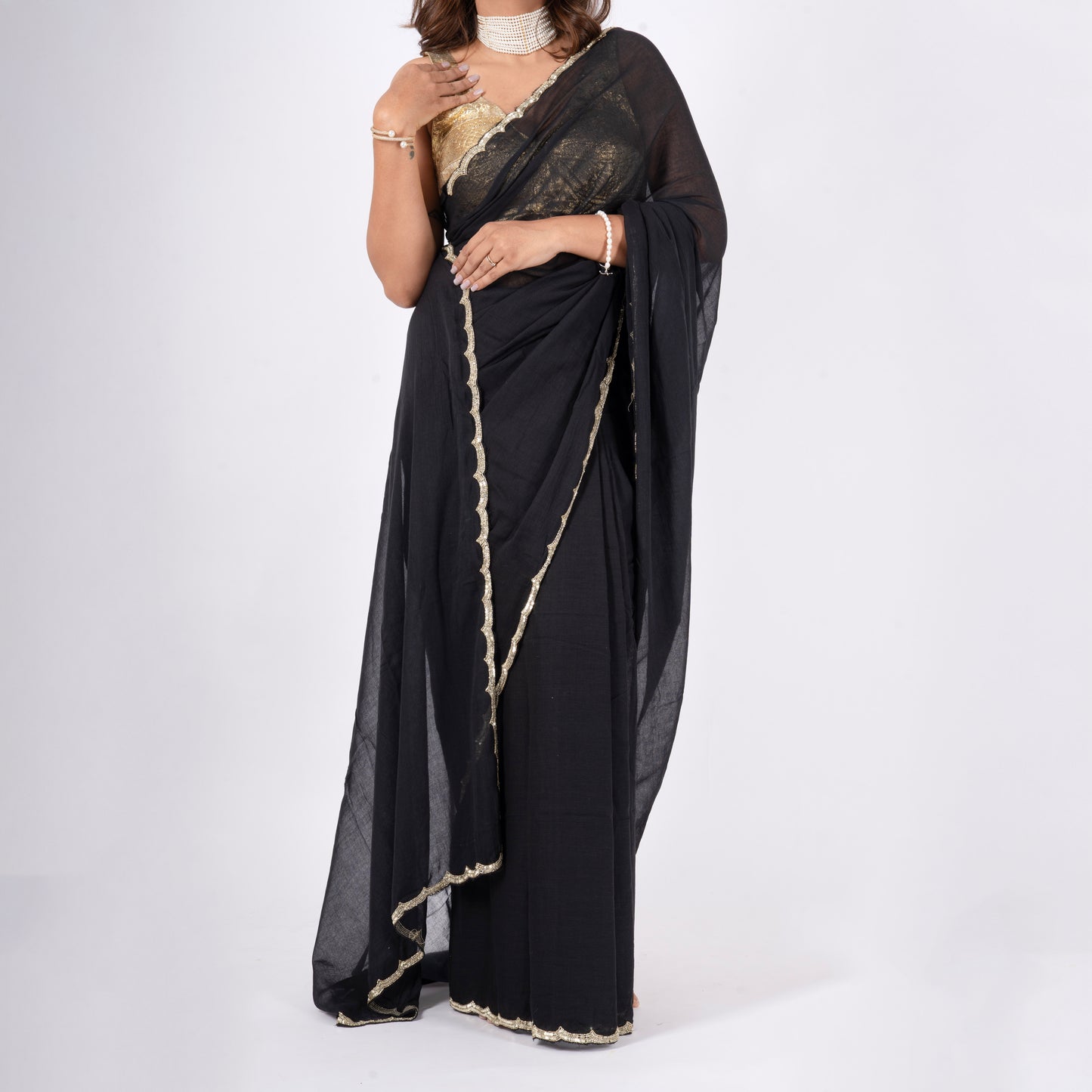 Art Deco Mul Saree