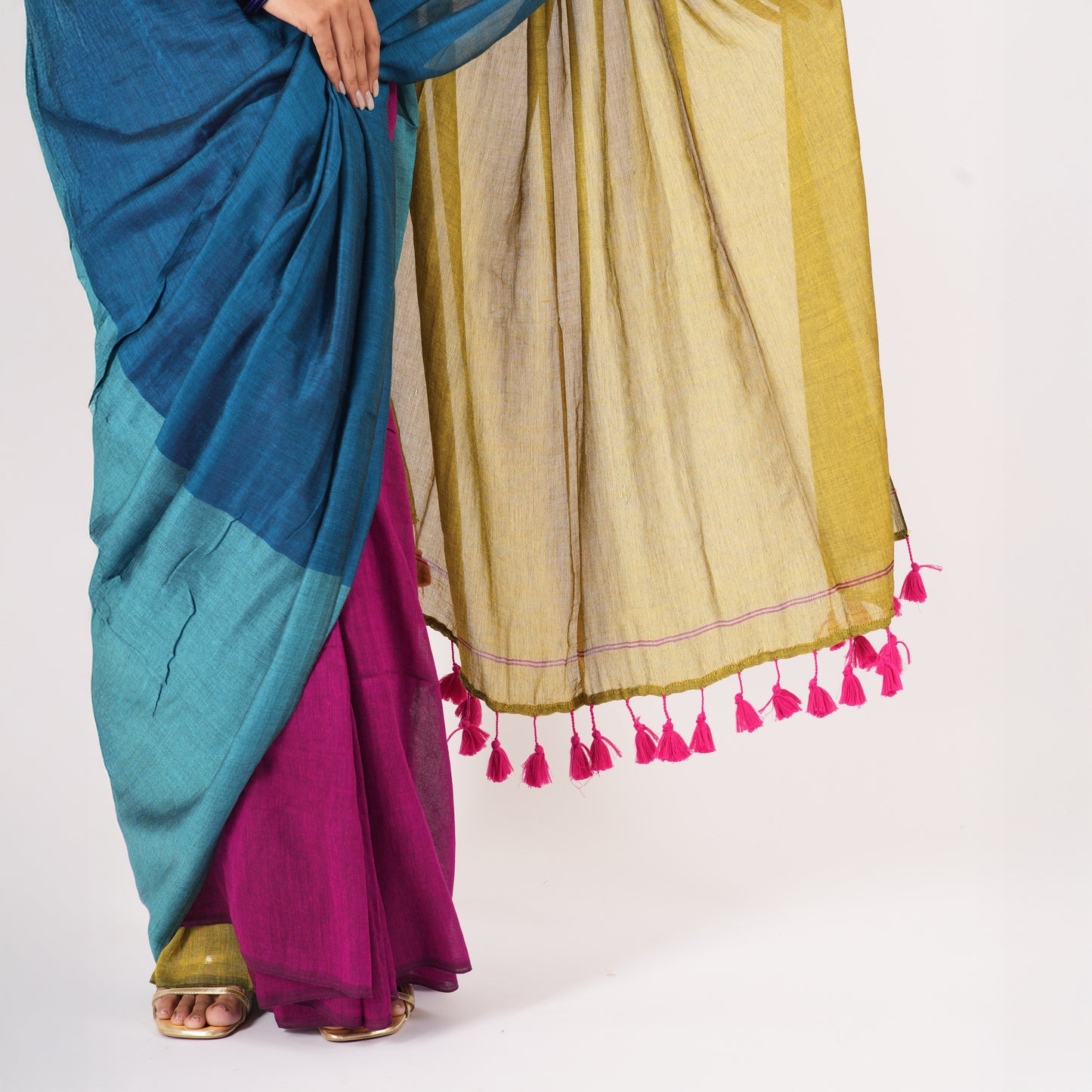 Full Swag Acrylic Cotton Saree