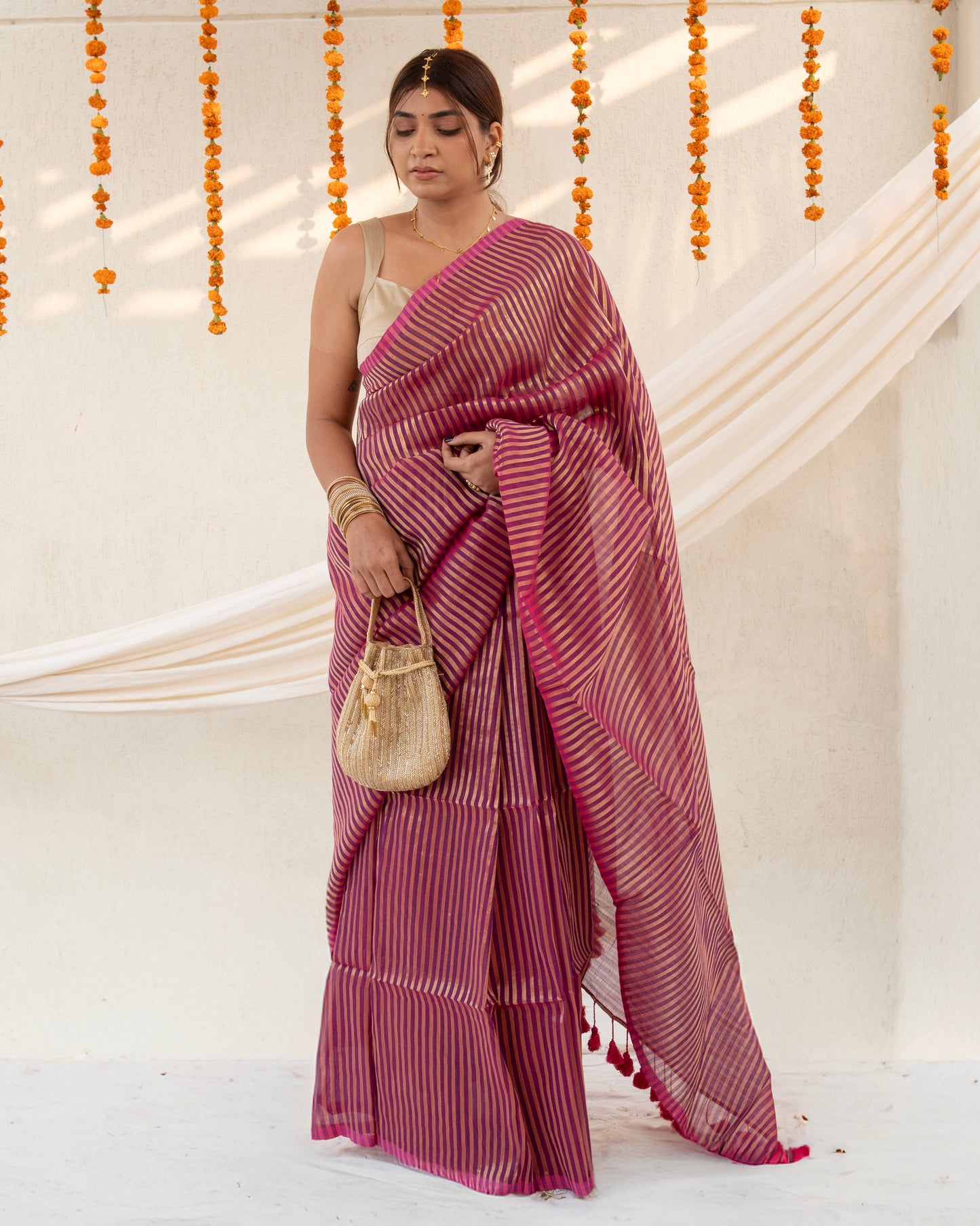 Meera Cotton Zari Saree