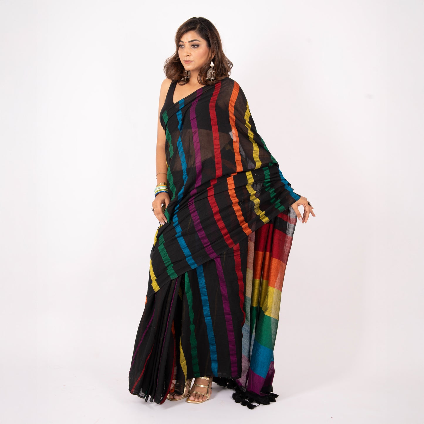 Rush Hour Acrylic Cotton Saree