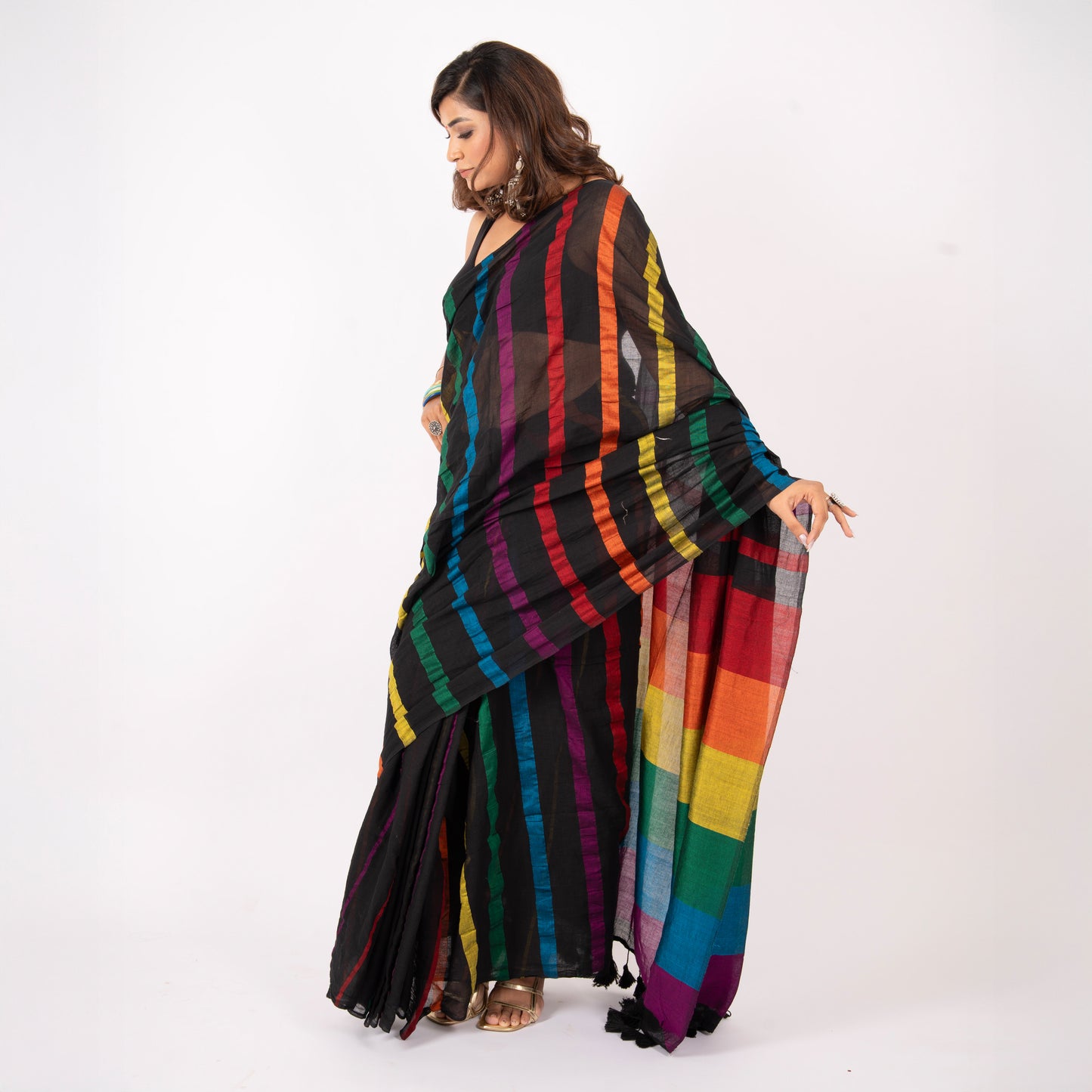 Rush Hour Acrylic Cotton Saree