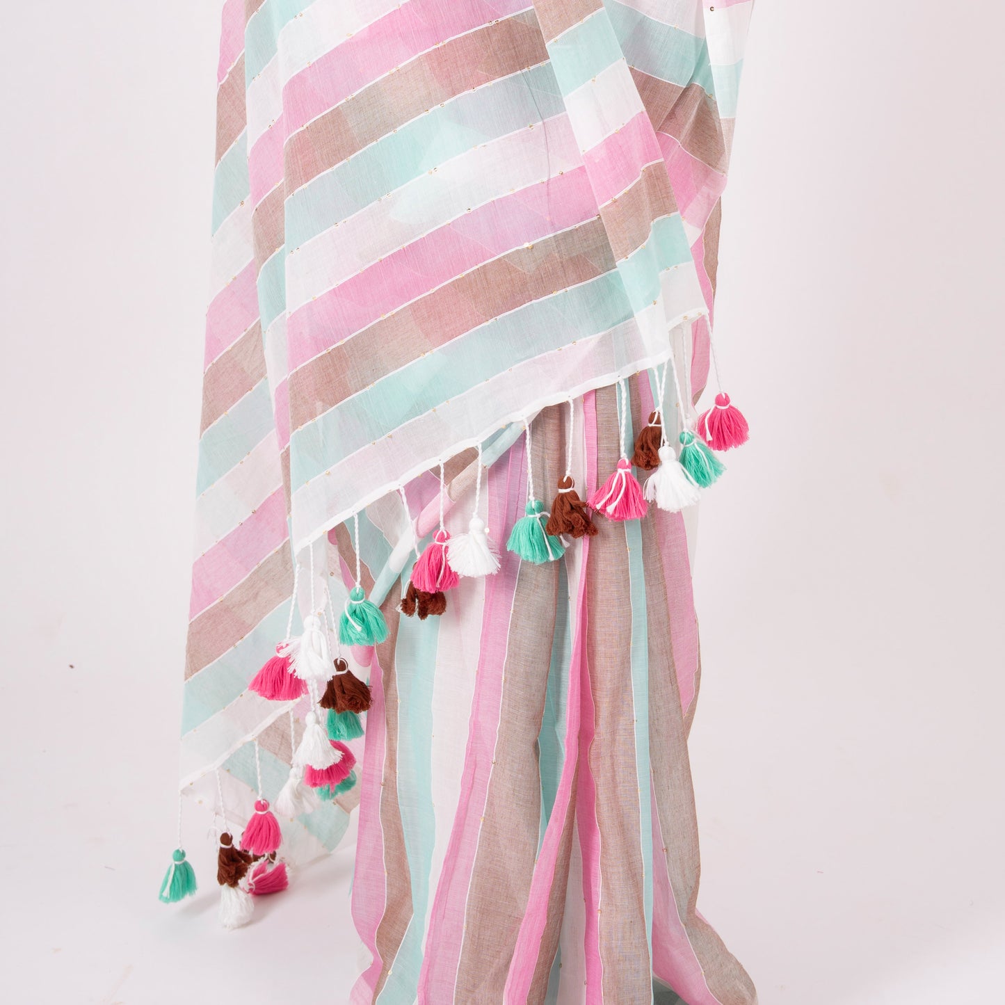 Aabroo Cotton Sequin Saree