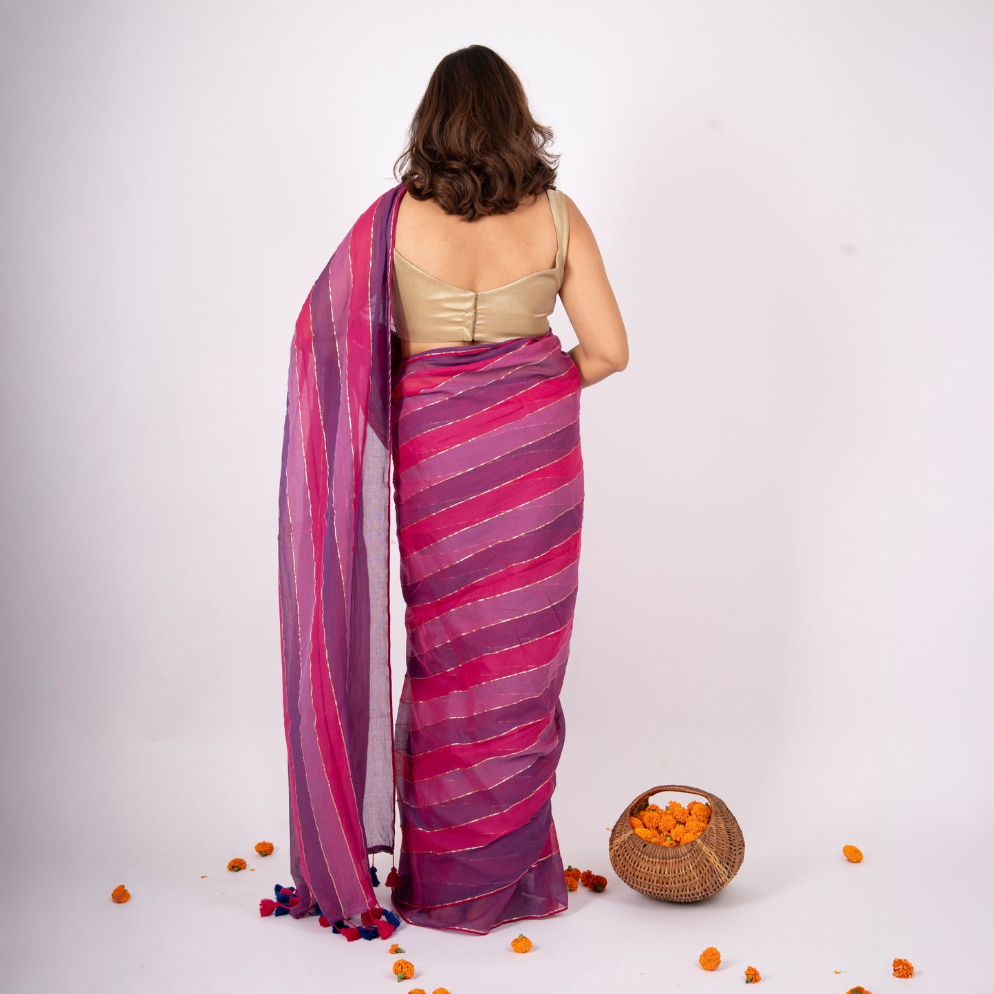 Abhira Cotton Zari Saree