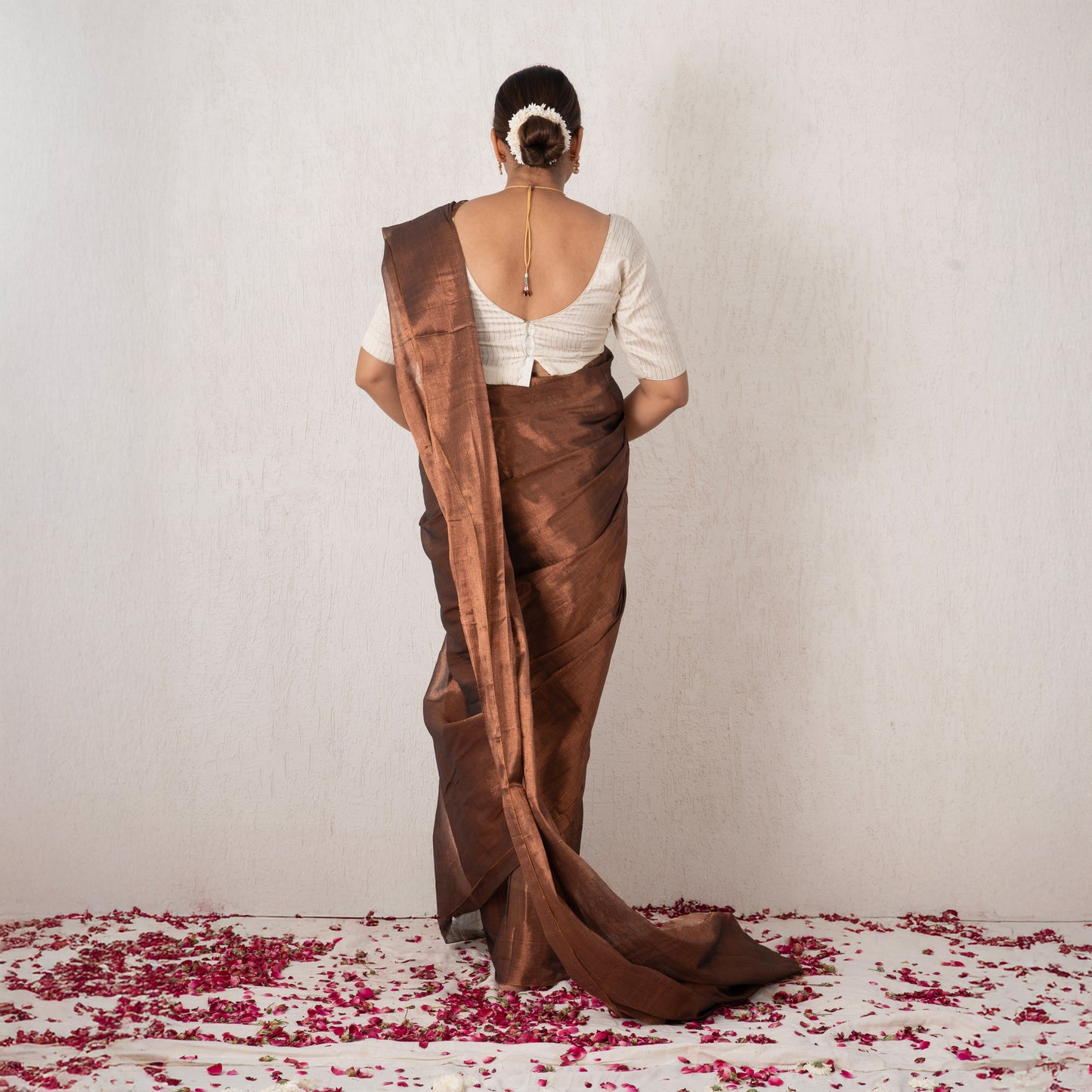 Devina Mulmul Tissue Saree