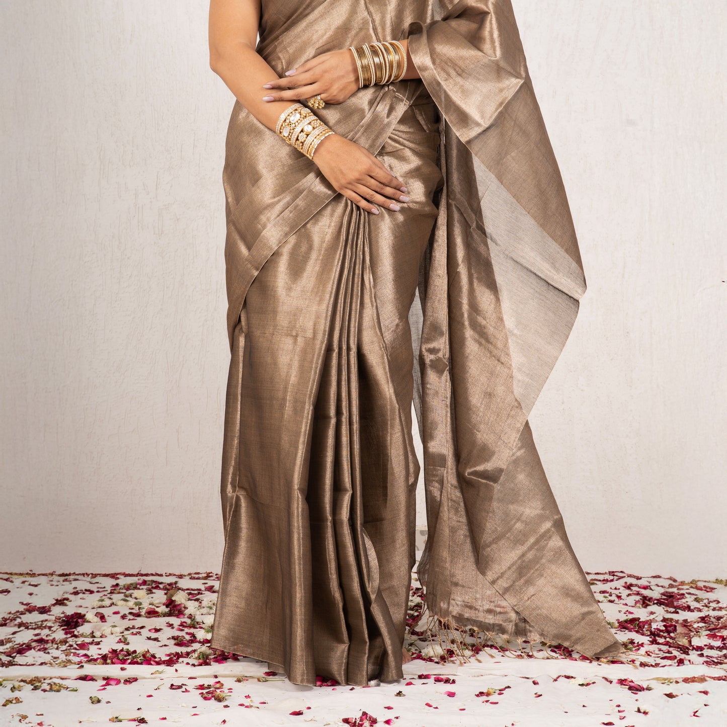 Ivara Mulmul Tissue Saree