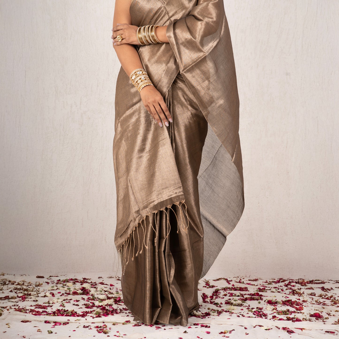 Ivara Mulmul Tissue Saree
