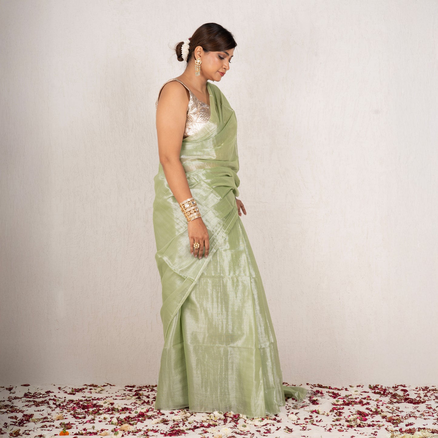 Zenya Mulmul Tissue Saree