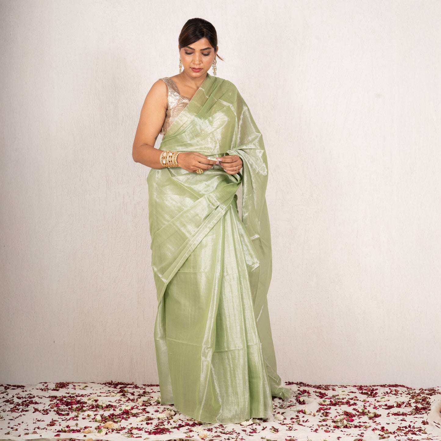 Zenya Mulmul Tissue Saree