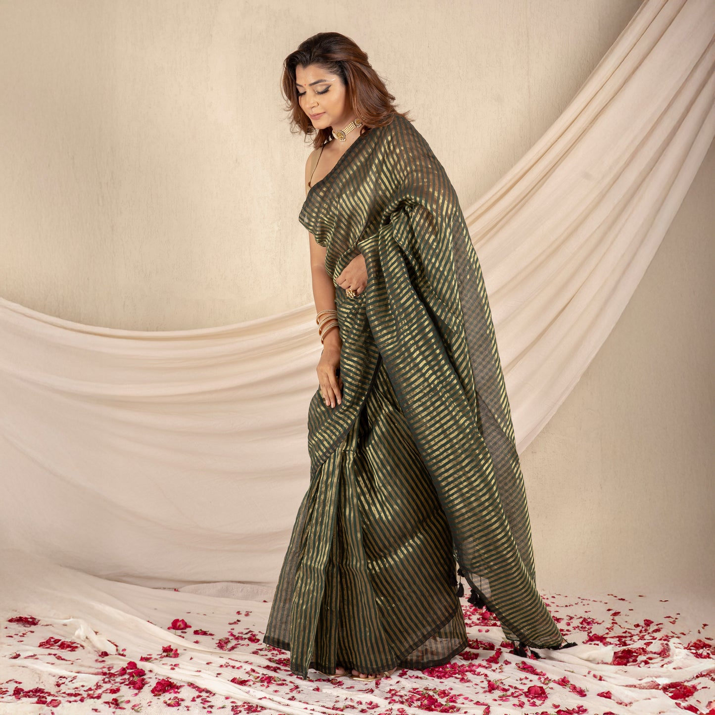 Saaz Cotton Zari Saree