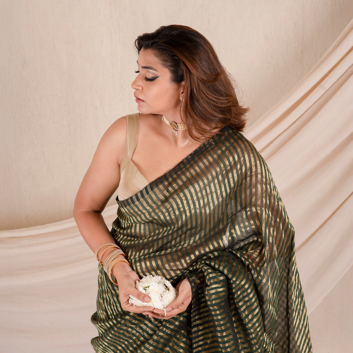 Saaz Cotton Zari Saree