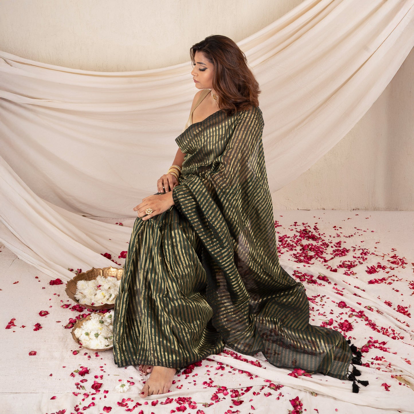 Saaz Cotton Zari Saree