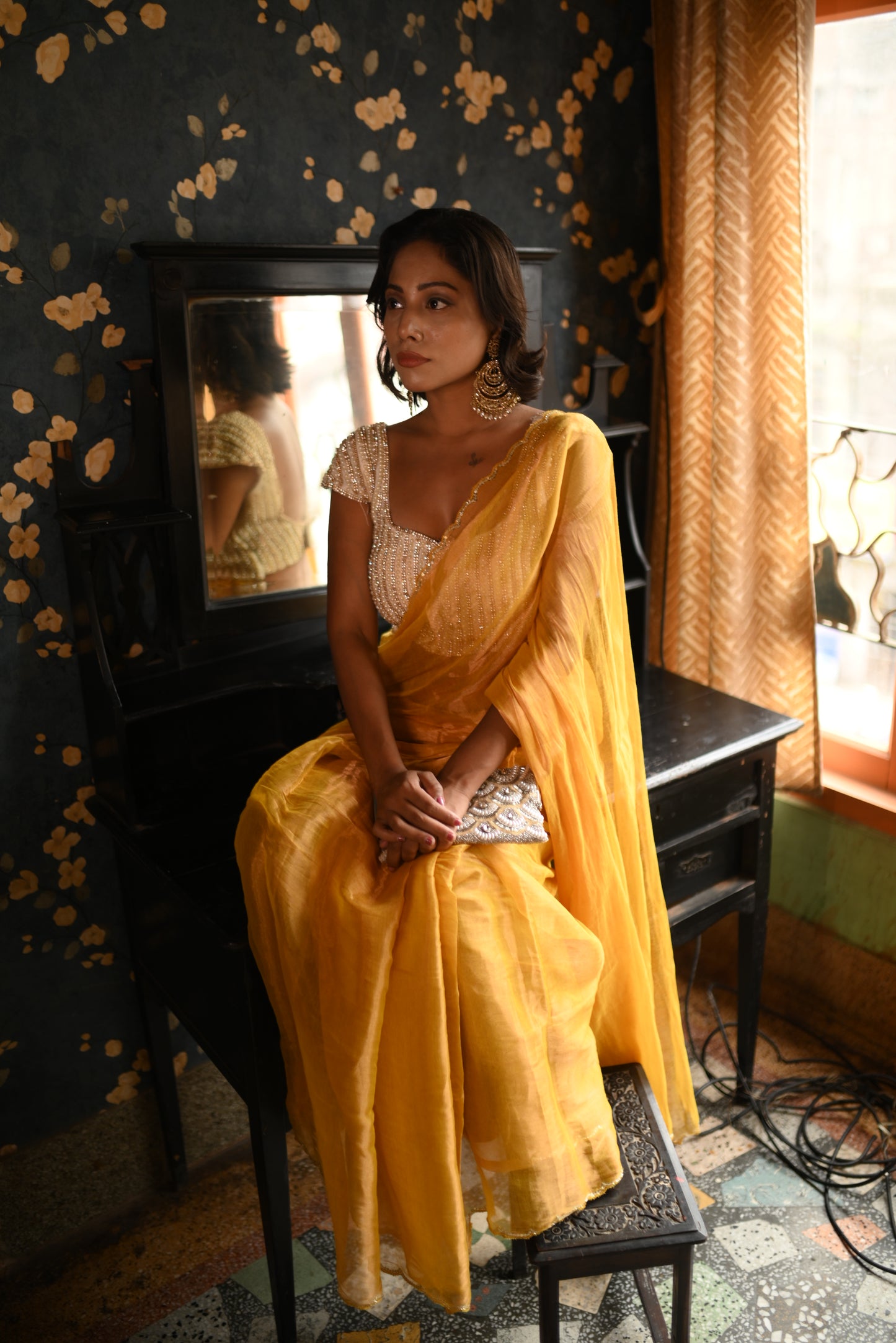 Miss Earth Tissue Saree