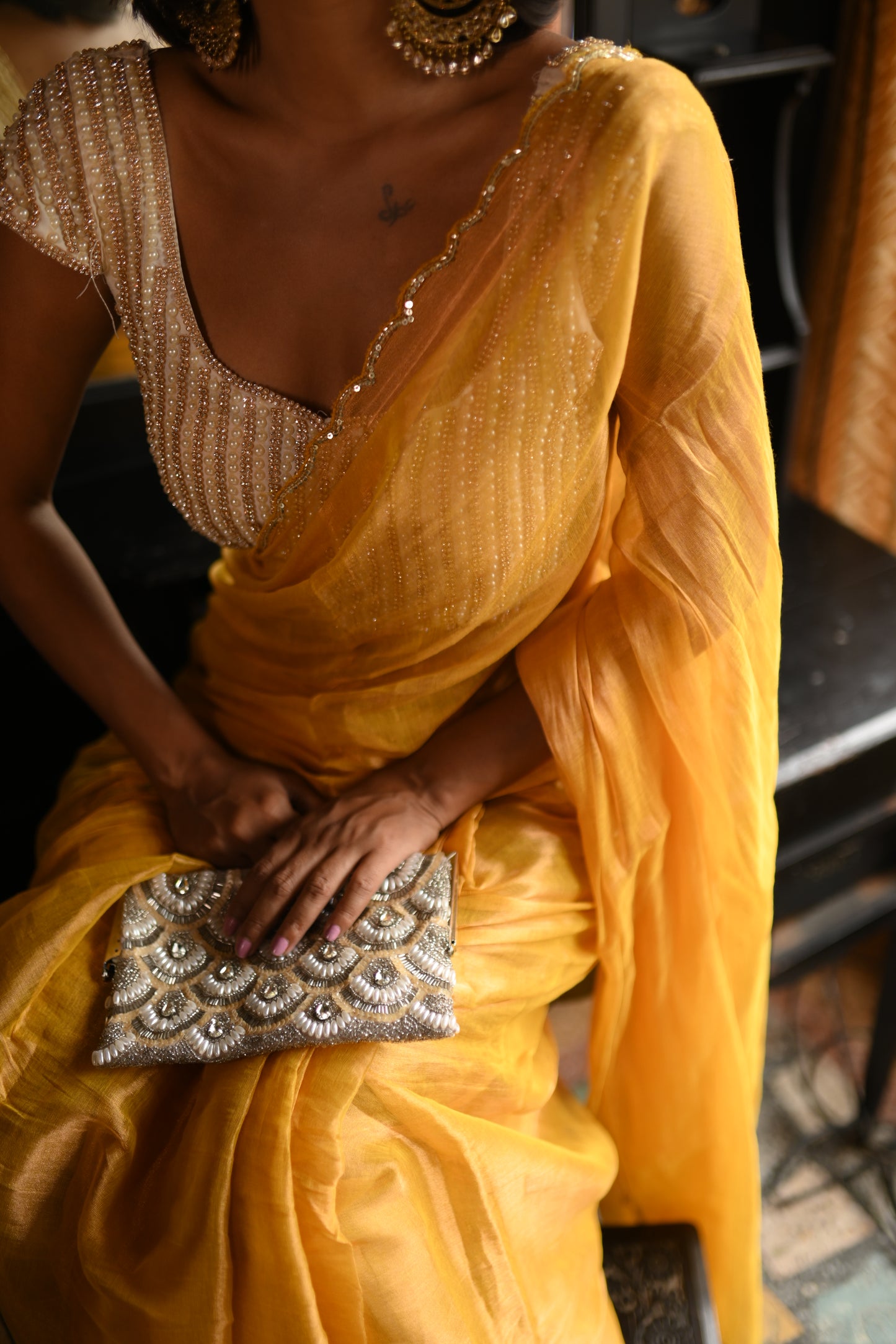 Miss Earth Tissue Saree