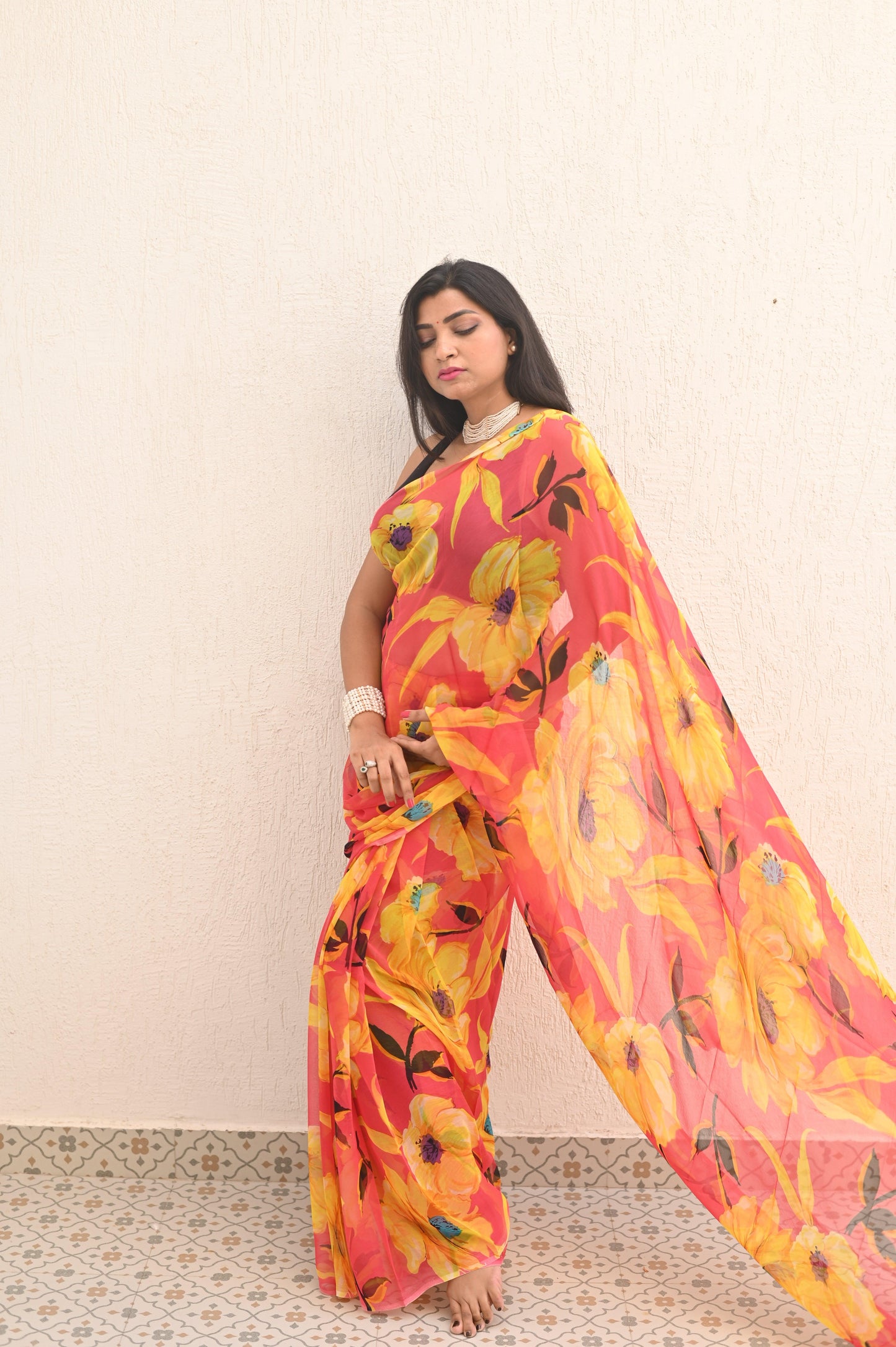 Sushmita Pure Chiffon Saree