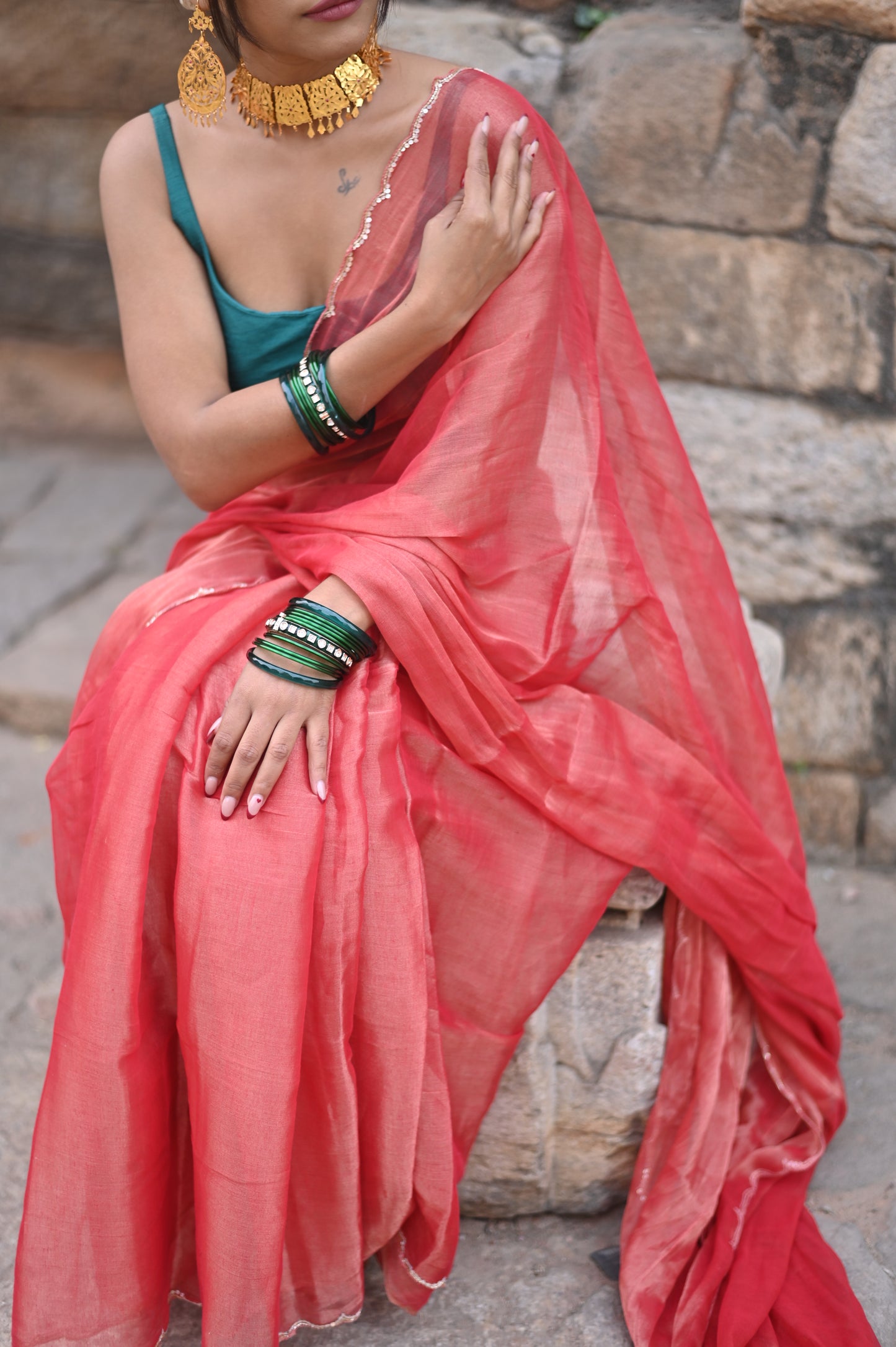 Reigning Queen Tissue Saree