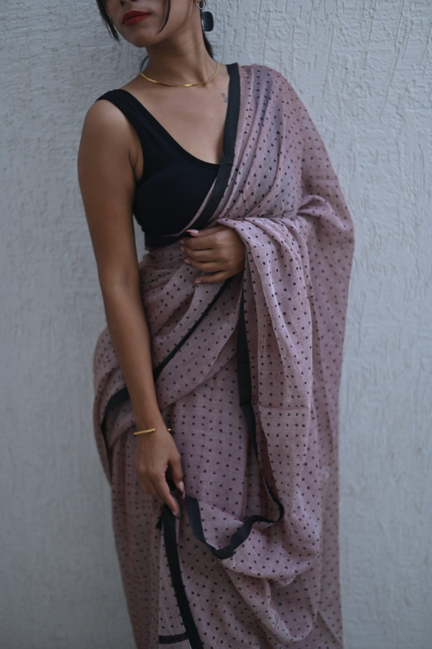 The Nude Dot Saree