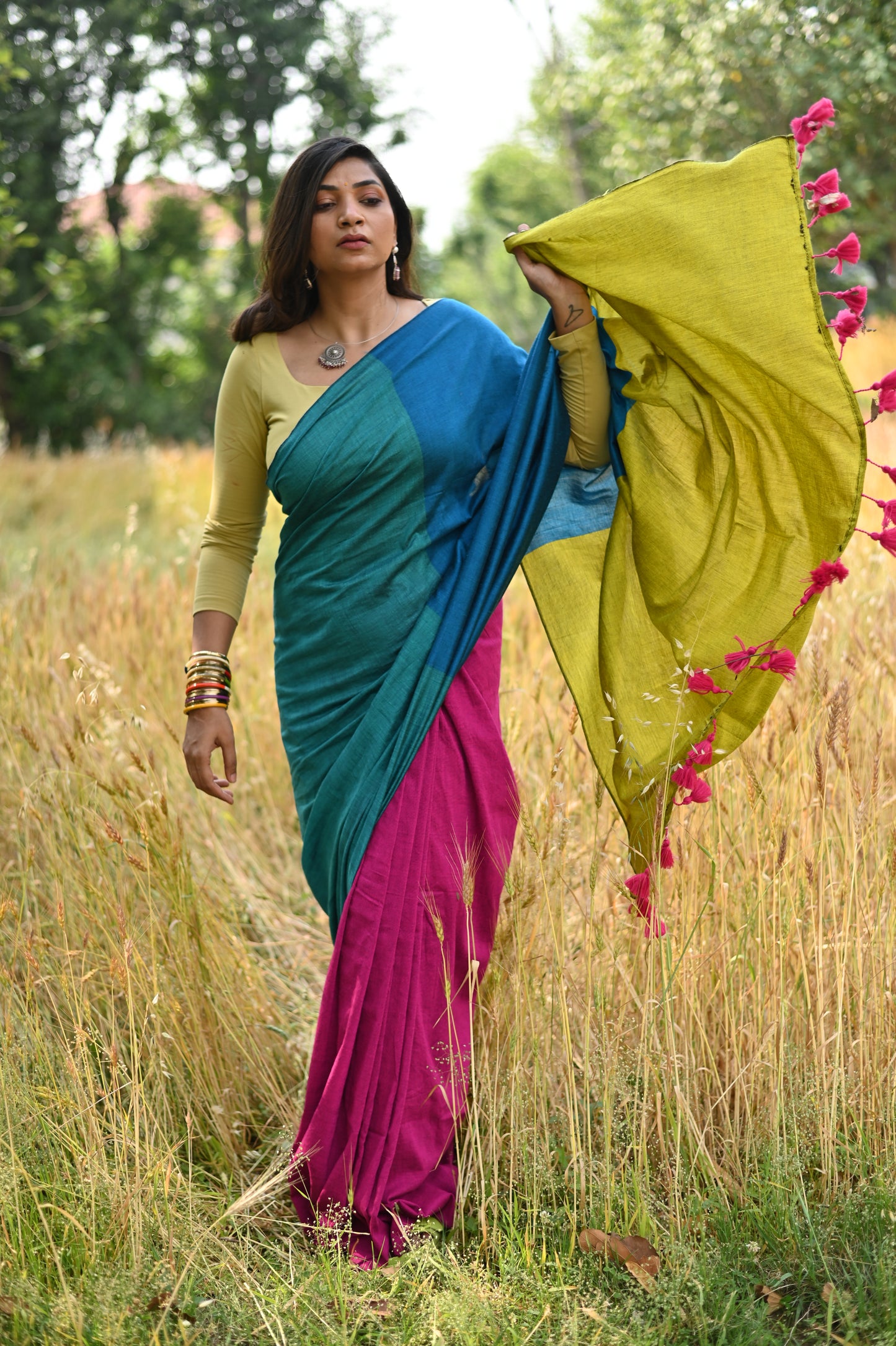 Full Swag Cotton Saree
