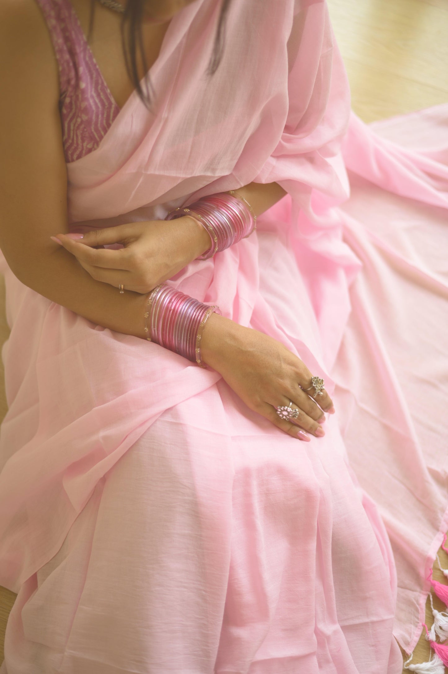 Fairy Tale Mul saree - Mayin India