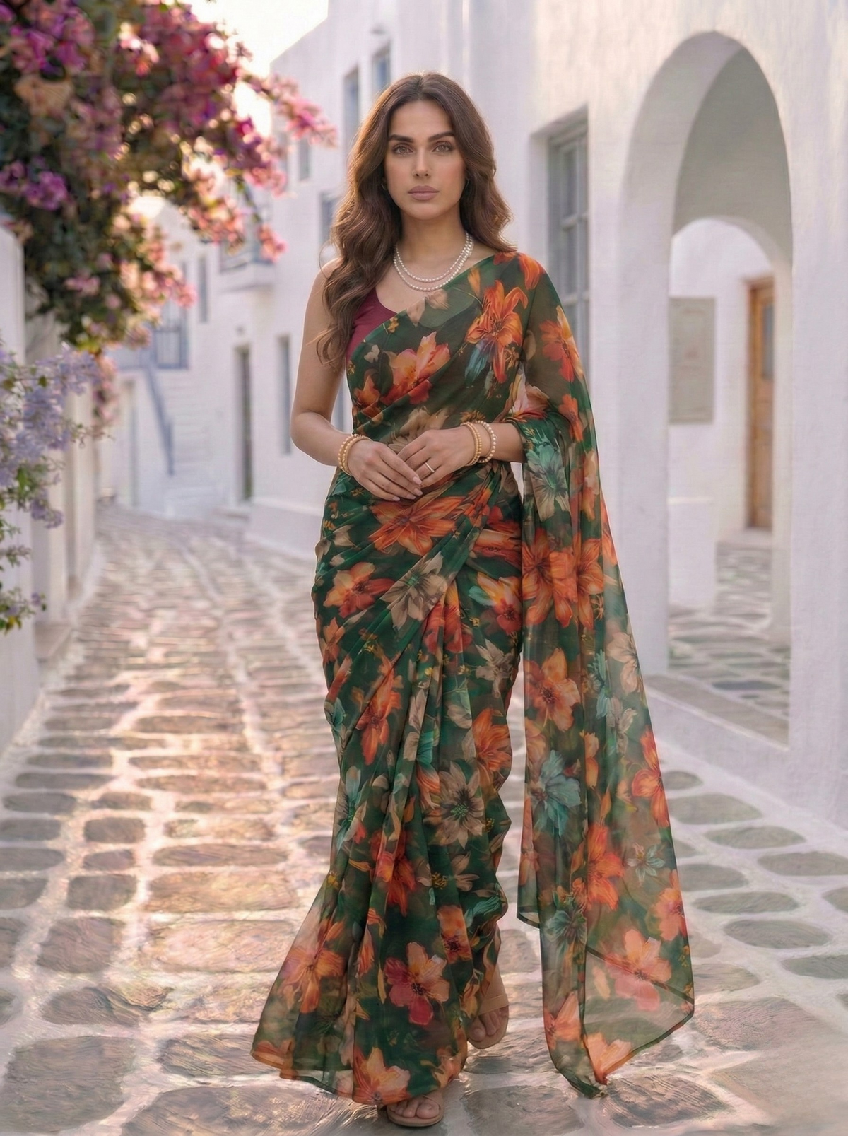 Orelia chiffon saree by MAYIN India