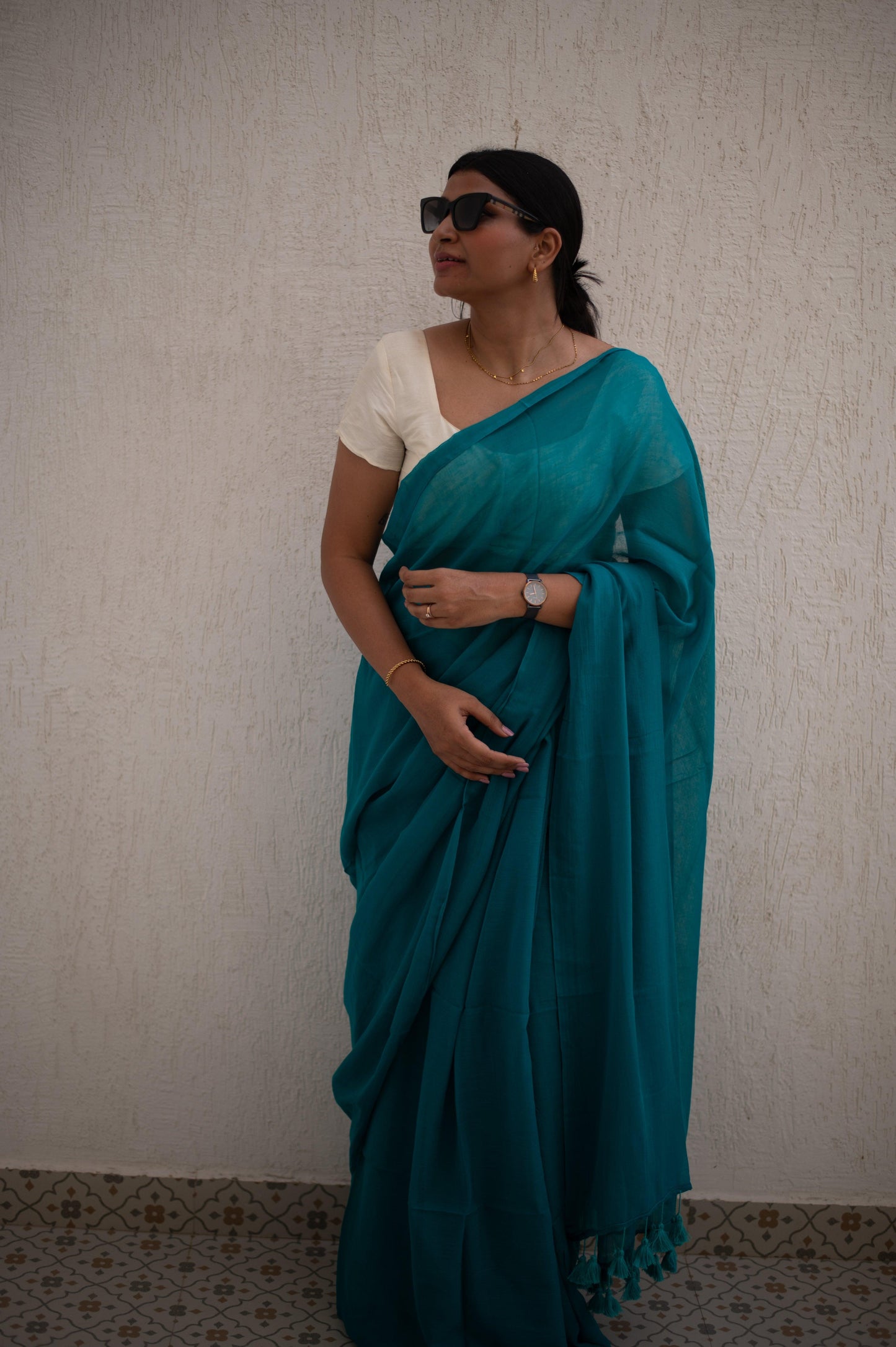 Forest Fantasy Mul Saree - Mayin India