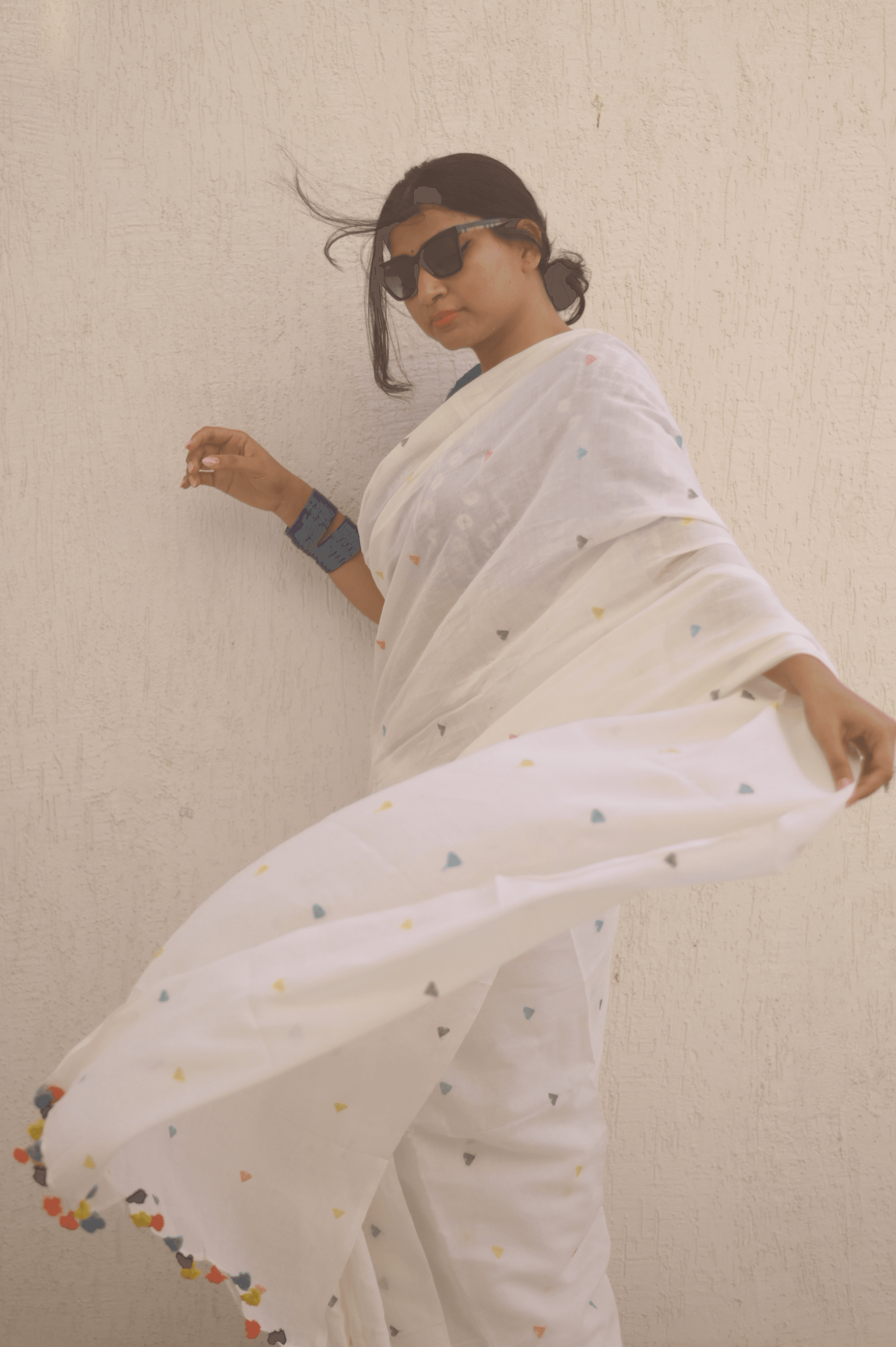 Love Note Jamdani Saree - Mayin India