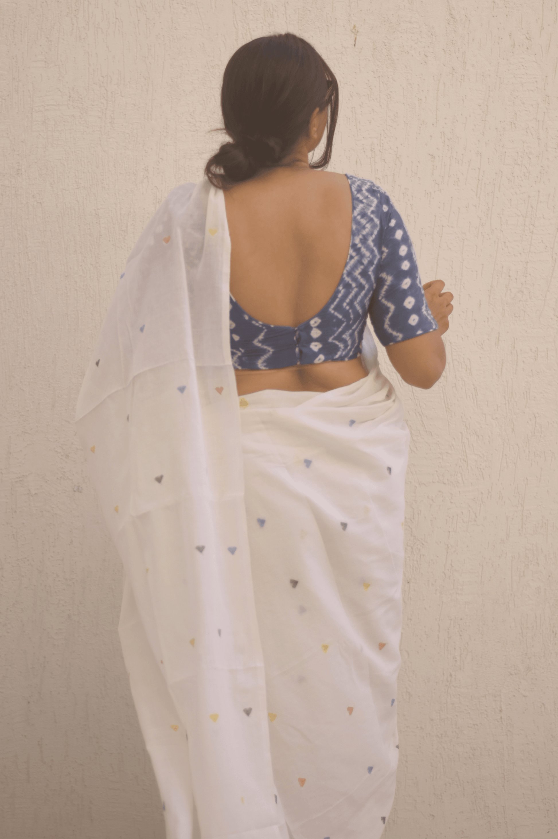 Love Note Jamdani Saree - Mayin India