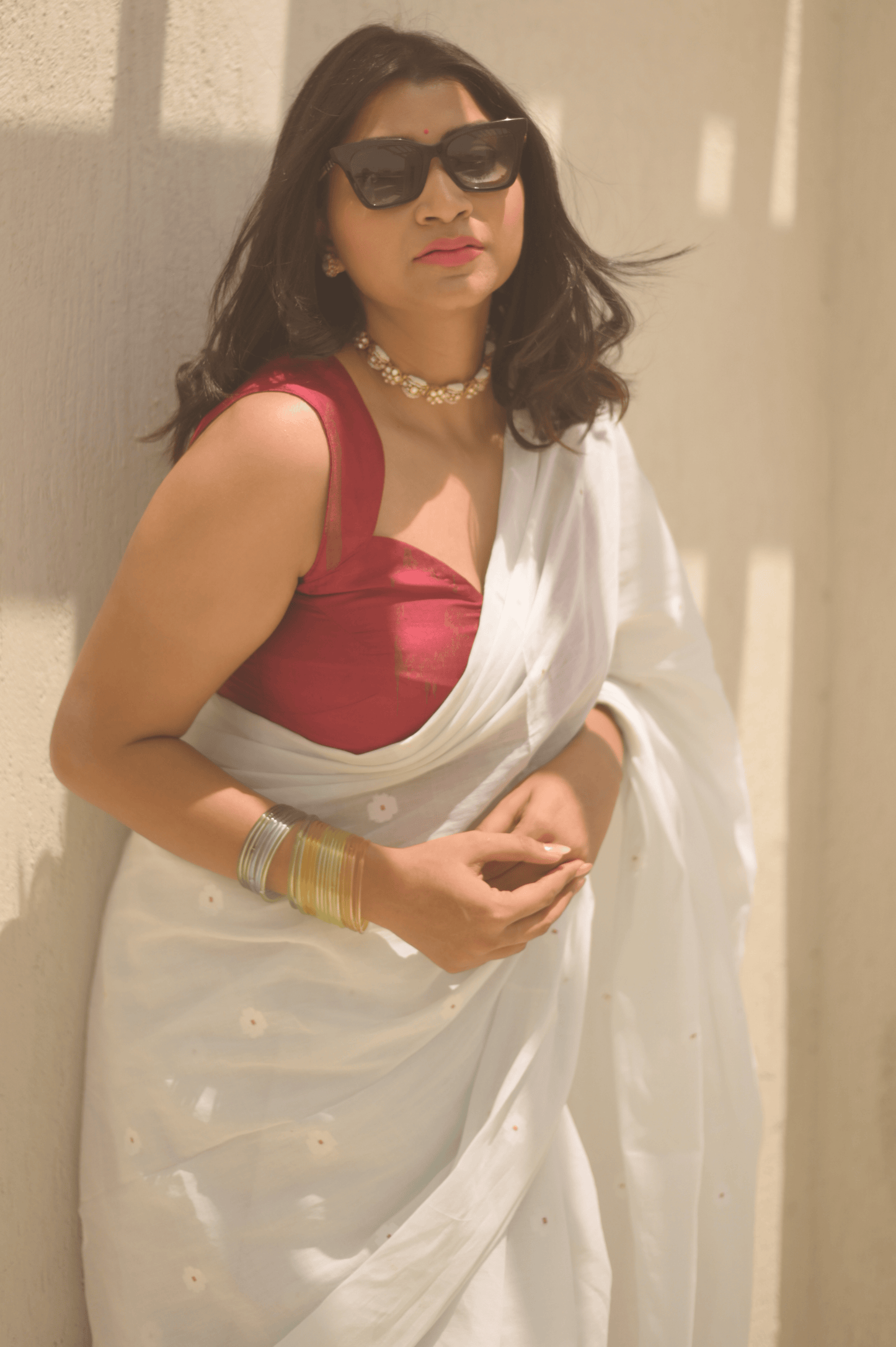 Timeless Beauty Jamdani Saree - Mayin India