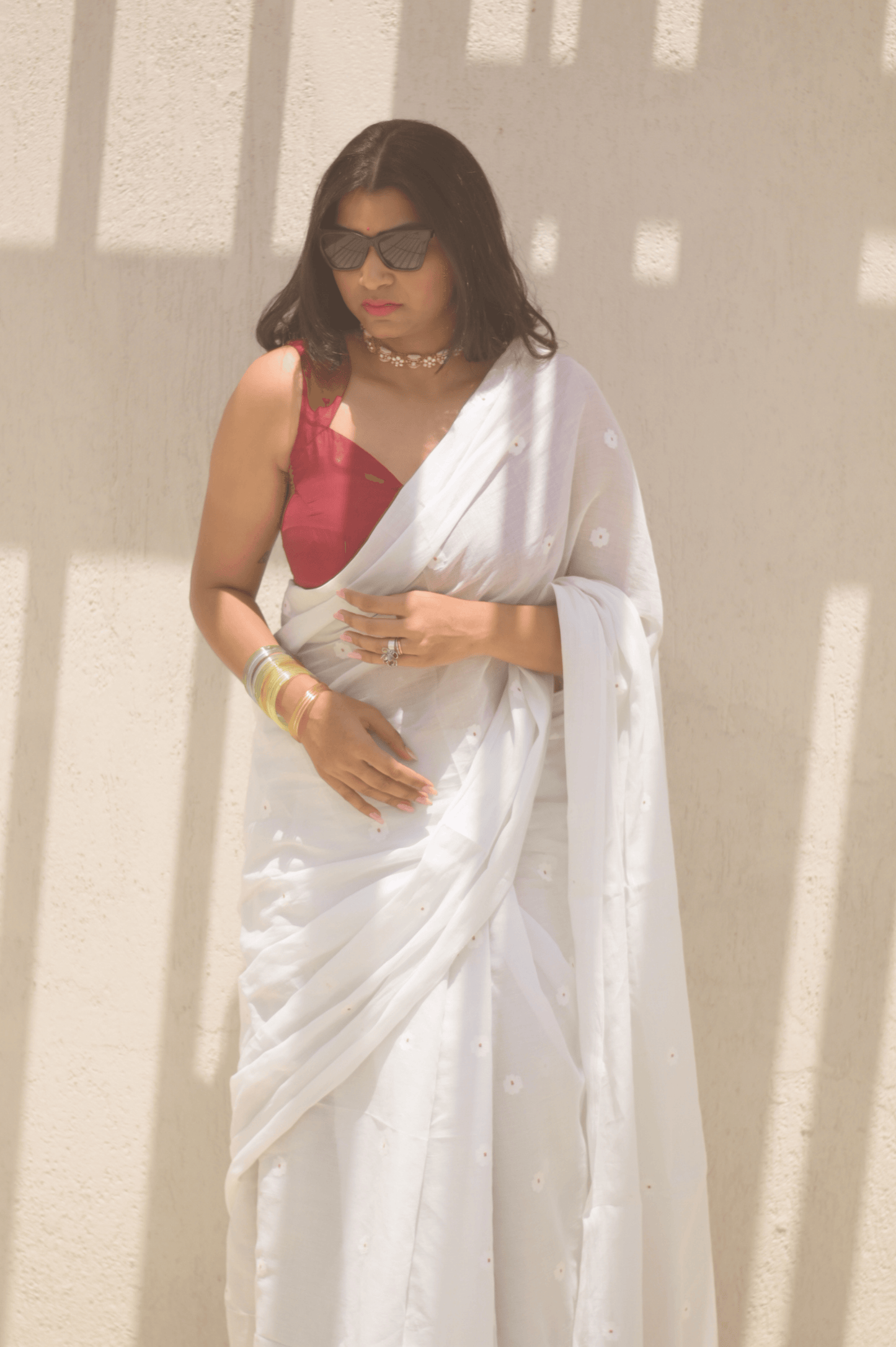 Timeless Beauty Jamdani Saree - Mayin India