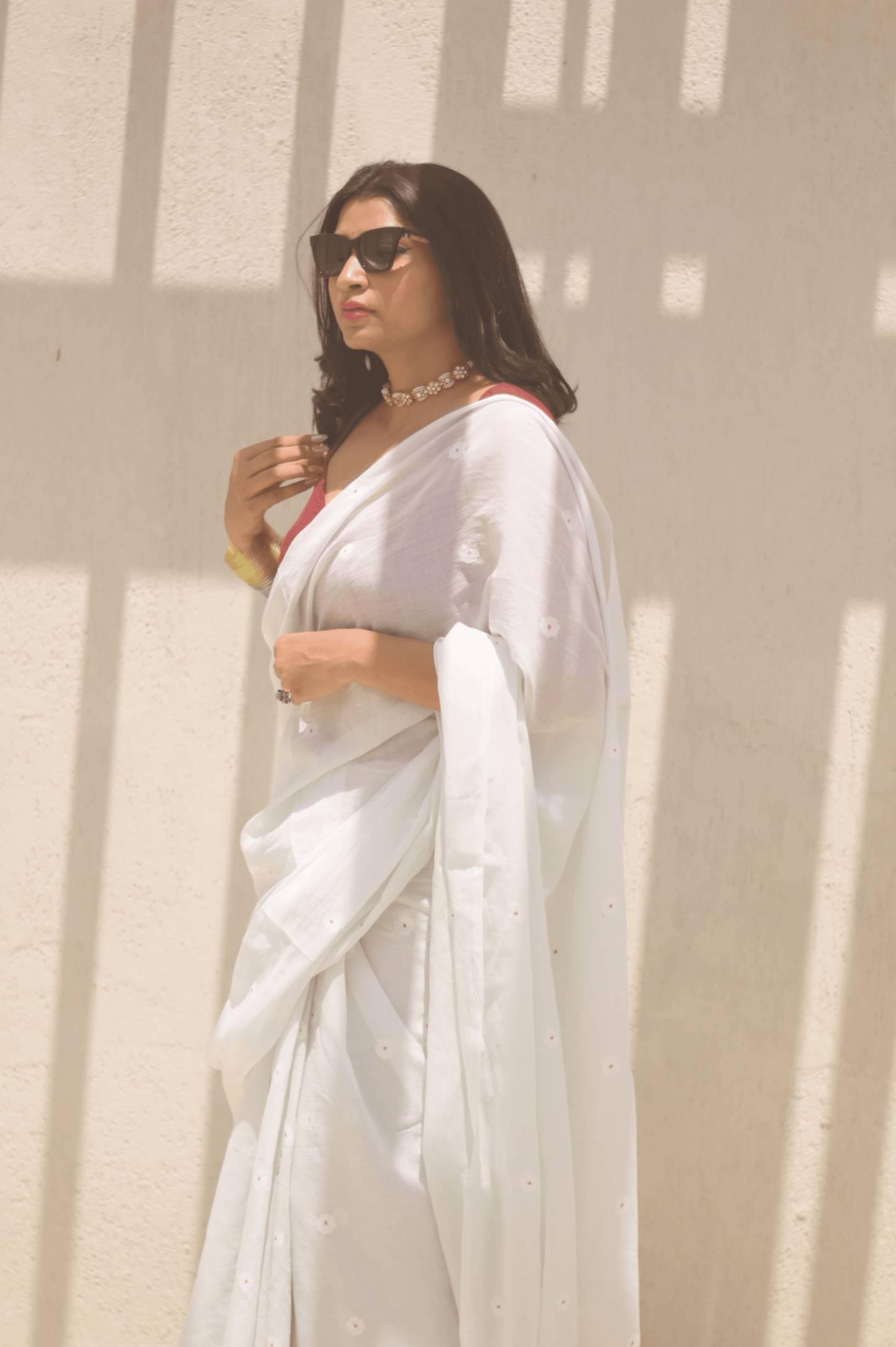 Timeless Beauty Jamdani Saree - Mayin India
