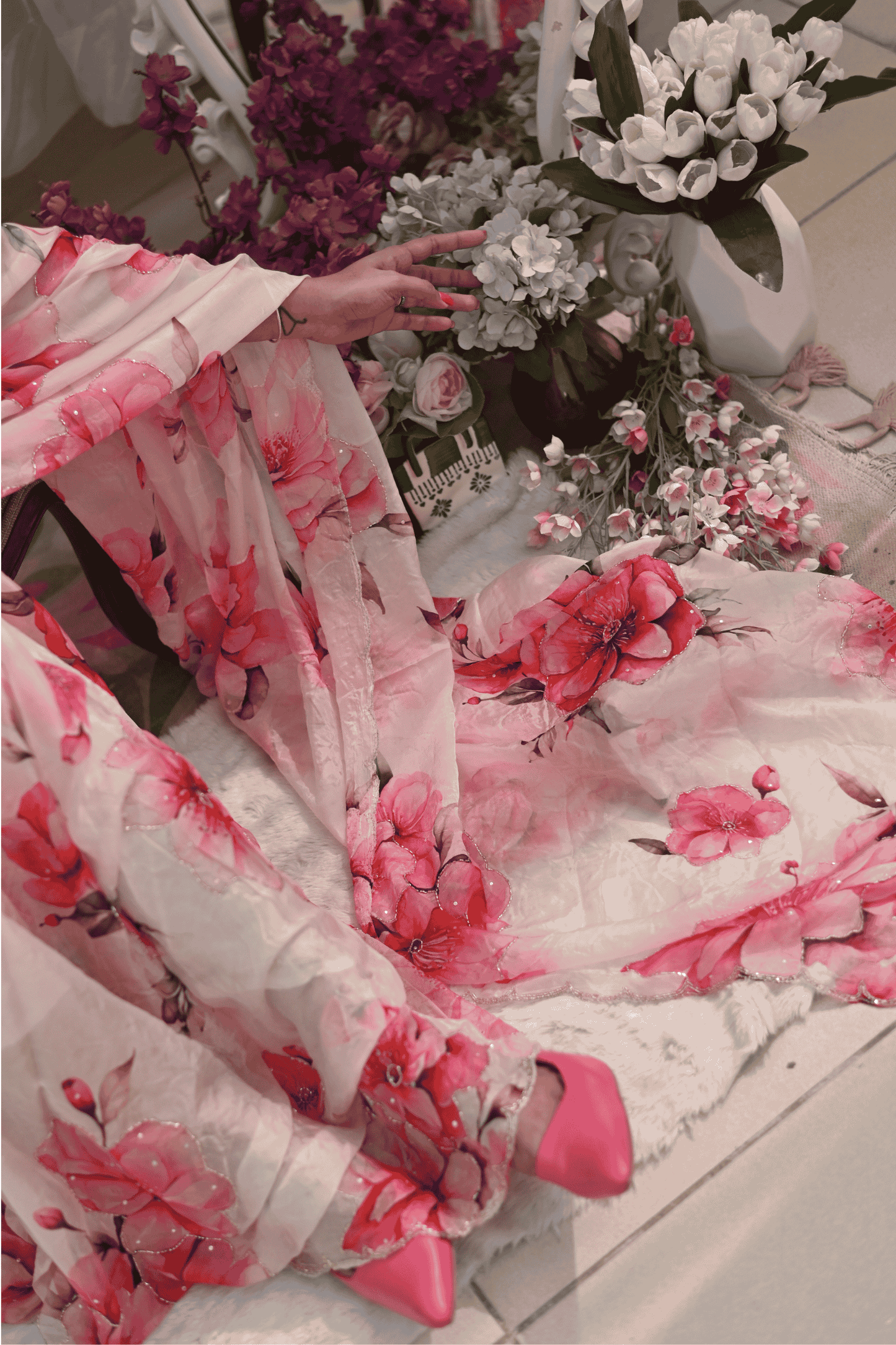 Camellia Pure Silk Saree